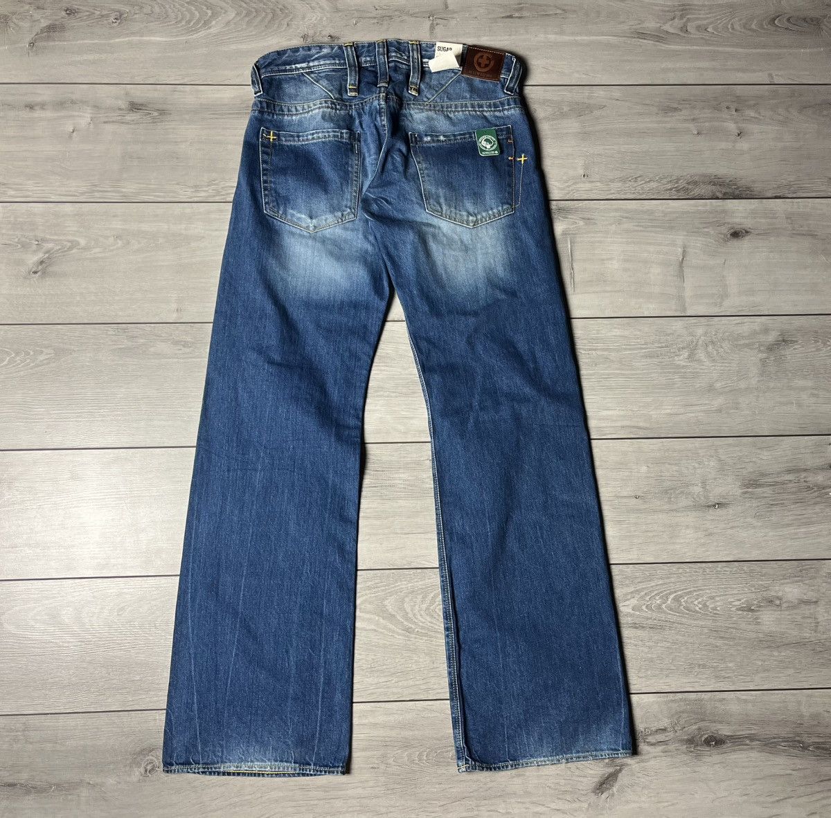 Japanese Brand Kuyichi sugar low loose flare denim jeans organic cotton Size US 30 / EU 46 - 5 Thumbnail