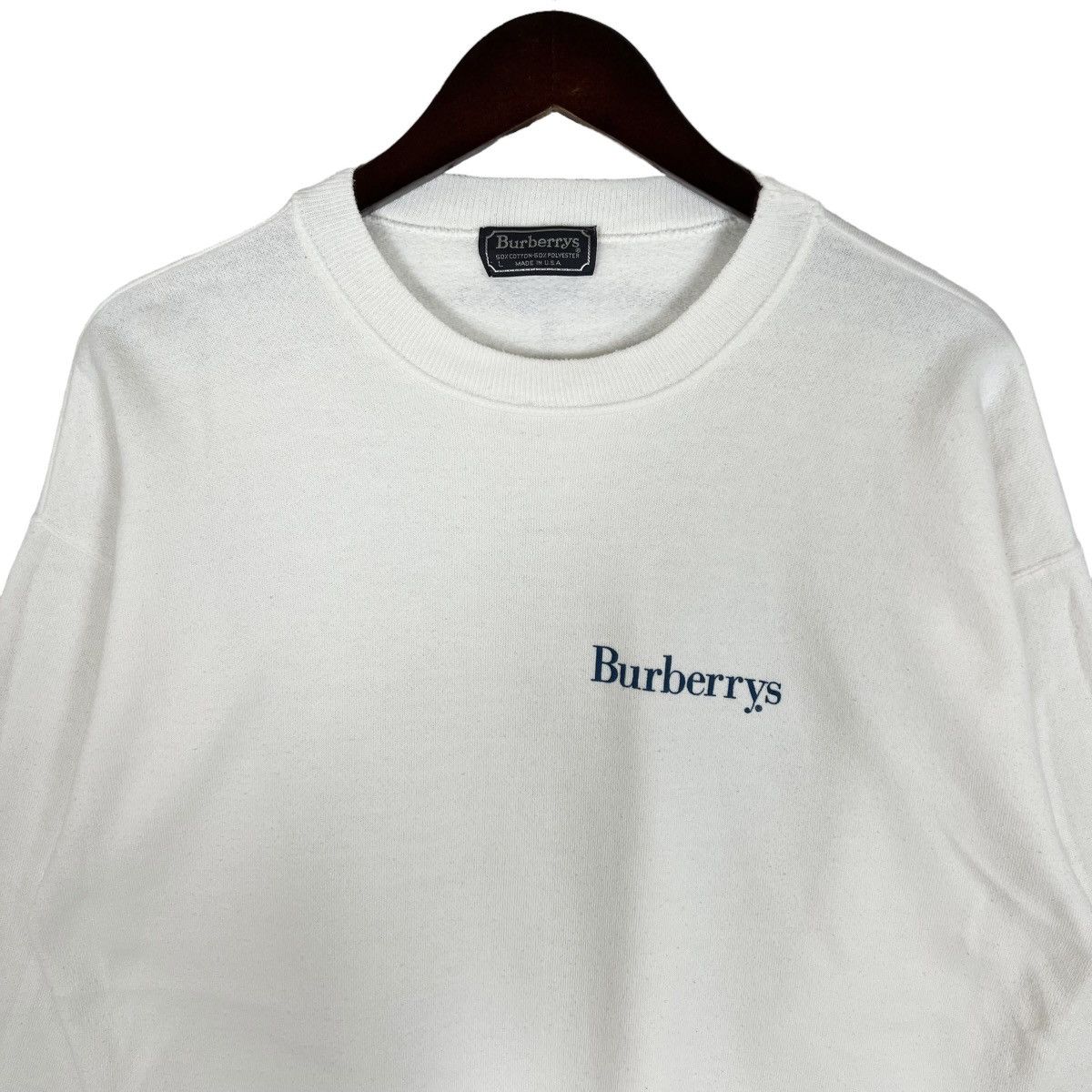 Burberry Vintage Burberrys Sweatshirt Crewnek Spellout Small Logo Size US L / EU 52-54 / 3 - 5 Thumbnail