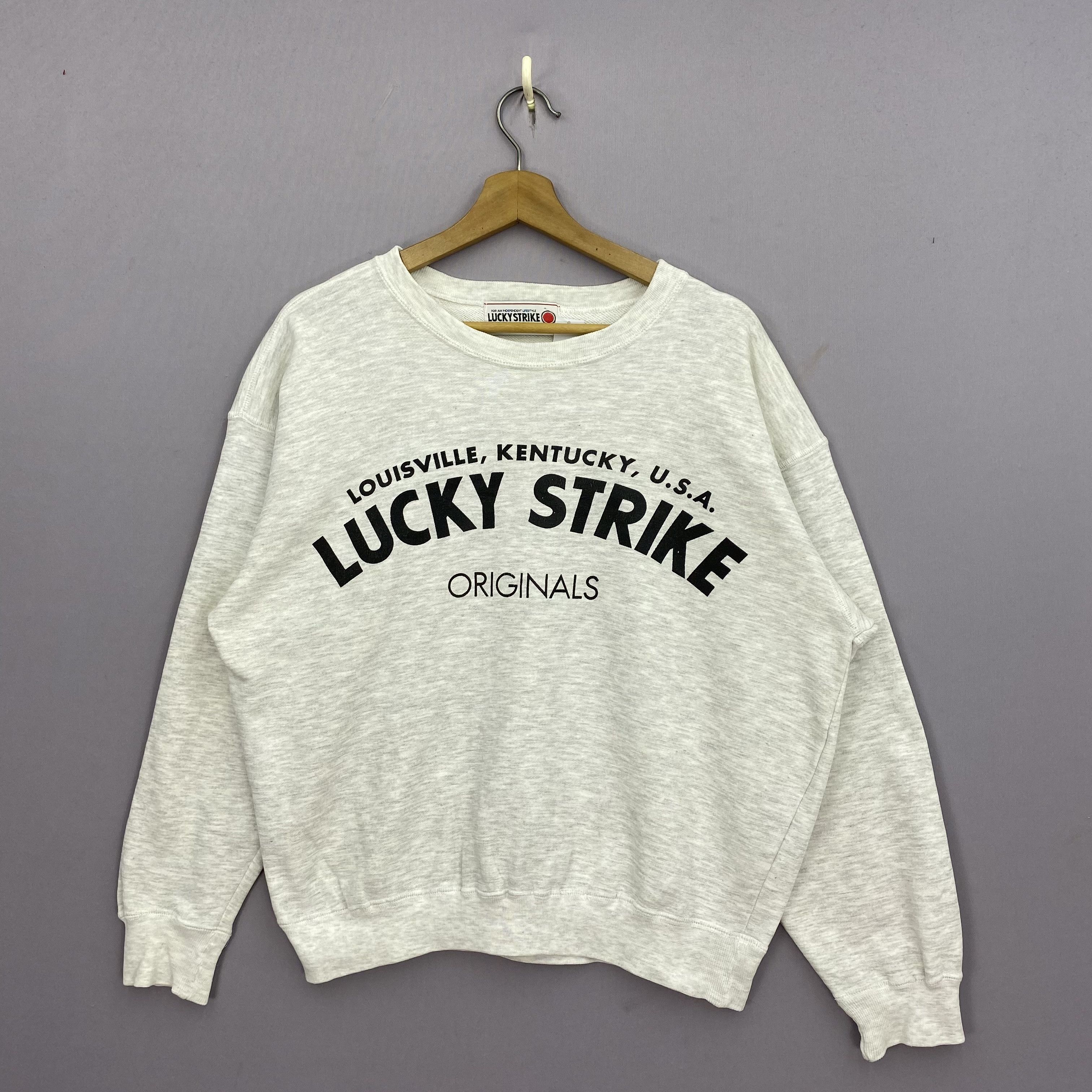 Vintage Vintage 90s Lucky Strike Sweater Racing Sweatshirt | GF20377 Size US L / EU 52-54 / 3 - 1 Thumbnail