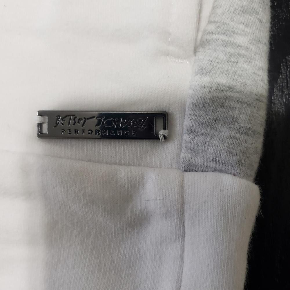 Designer CT391 Betsy Johnson White & Gray Ladies Hoodie Jacket S Size S / US 4 / IT 40 - 3 Thumbnail