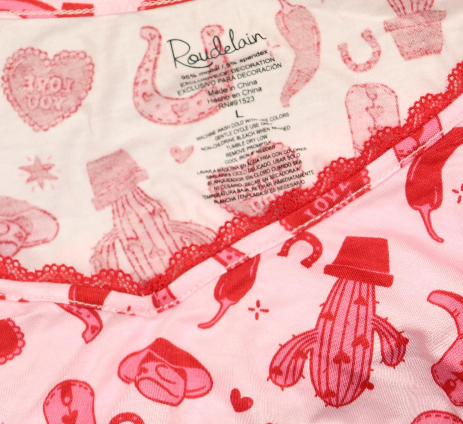 Other New Roudelain Pajama Shirt Top Ejje319m Cowgirl Pink L Size L / US 10 / IT 46 - 4 Thumbnail
