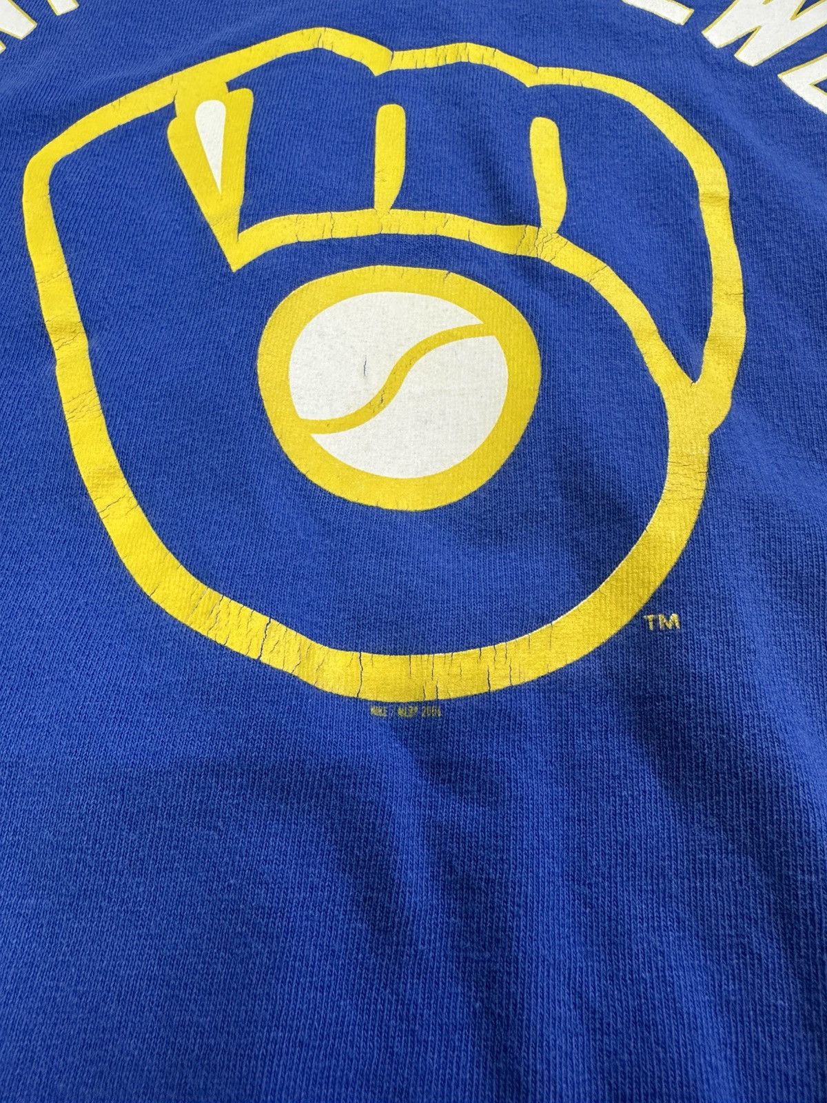 Nike × Vintage vintage nike milwaukee brewers baseball y2k graphic tee Size US XL / EU 56 / 4 - 3 Thumbnail