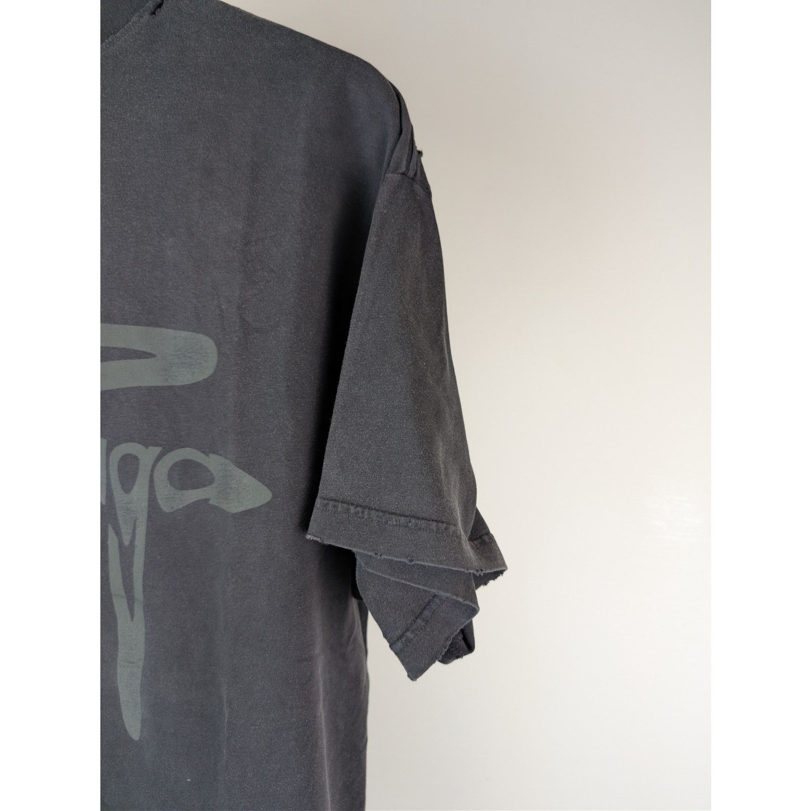 Balenciaga o1rshd1 3B Liquified Vintage Jersey Oversized T-Shirt Size US XL / EU 56 / 4 - 4 Thumbnail