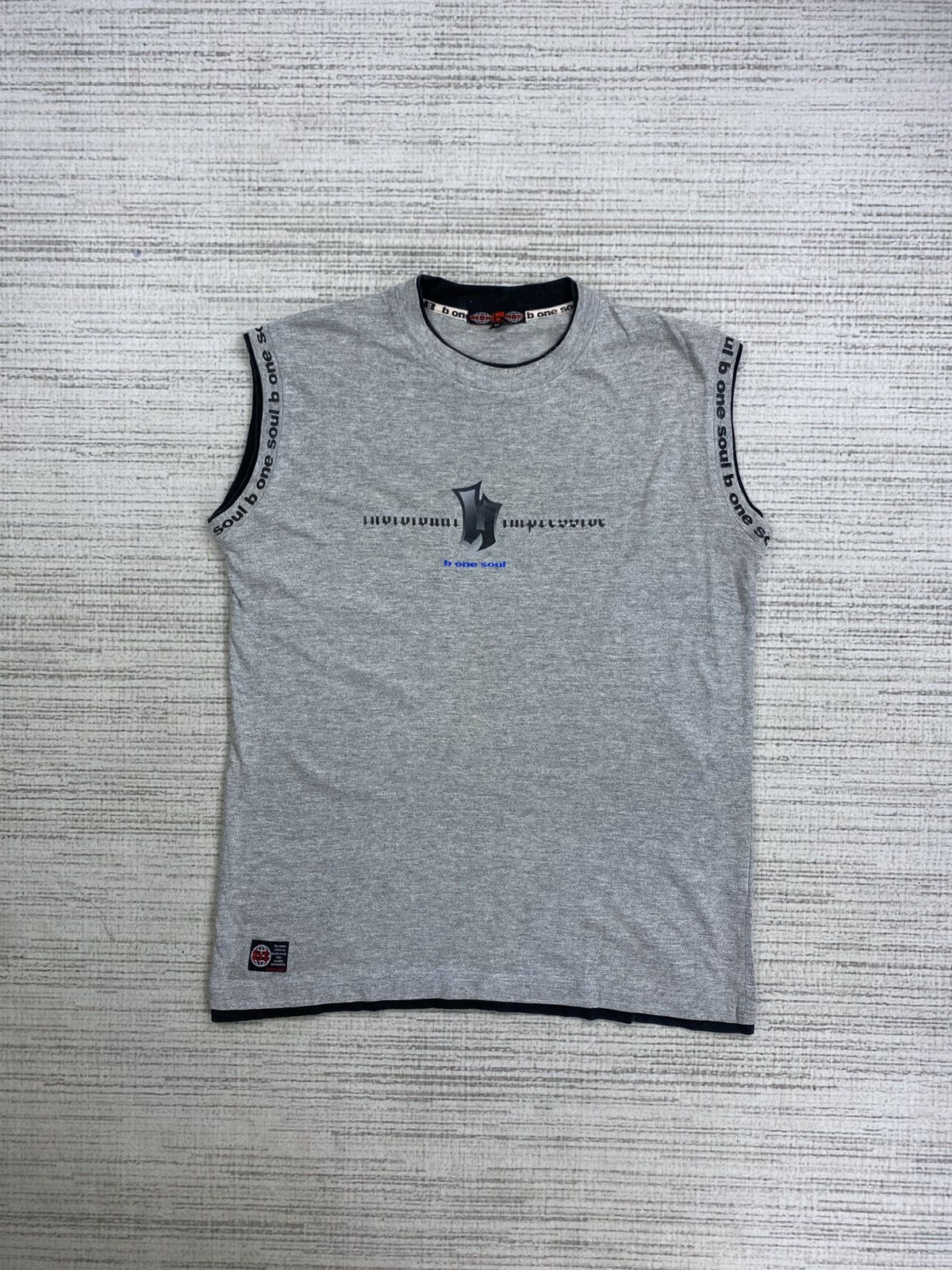 Japanese Brand × Vintage Vintage B One Soul Sleeveless Polycotton Tank Top Size US L / EU 52-54 / 3 - 1 Thumbnail