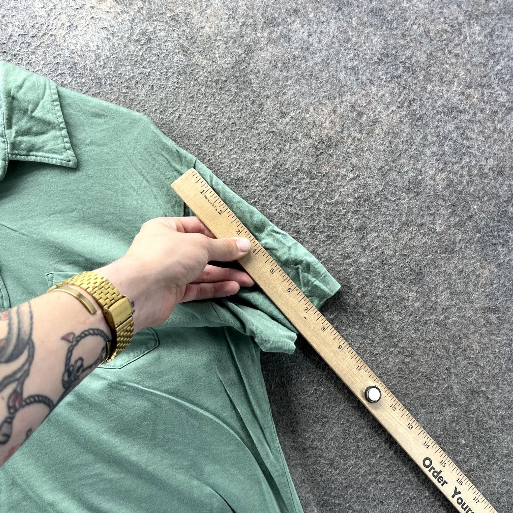 Polo Ralph Lauren Polo Ralph Lauren Polo Shirt Mens Medium Green Pocket 100% Cotton Casual Shirt AI Size US M / EU 48-50 / 2 - 3 Thumbnail