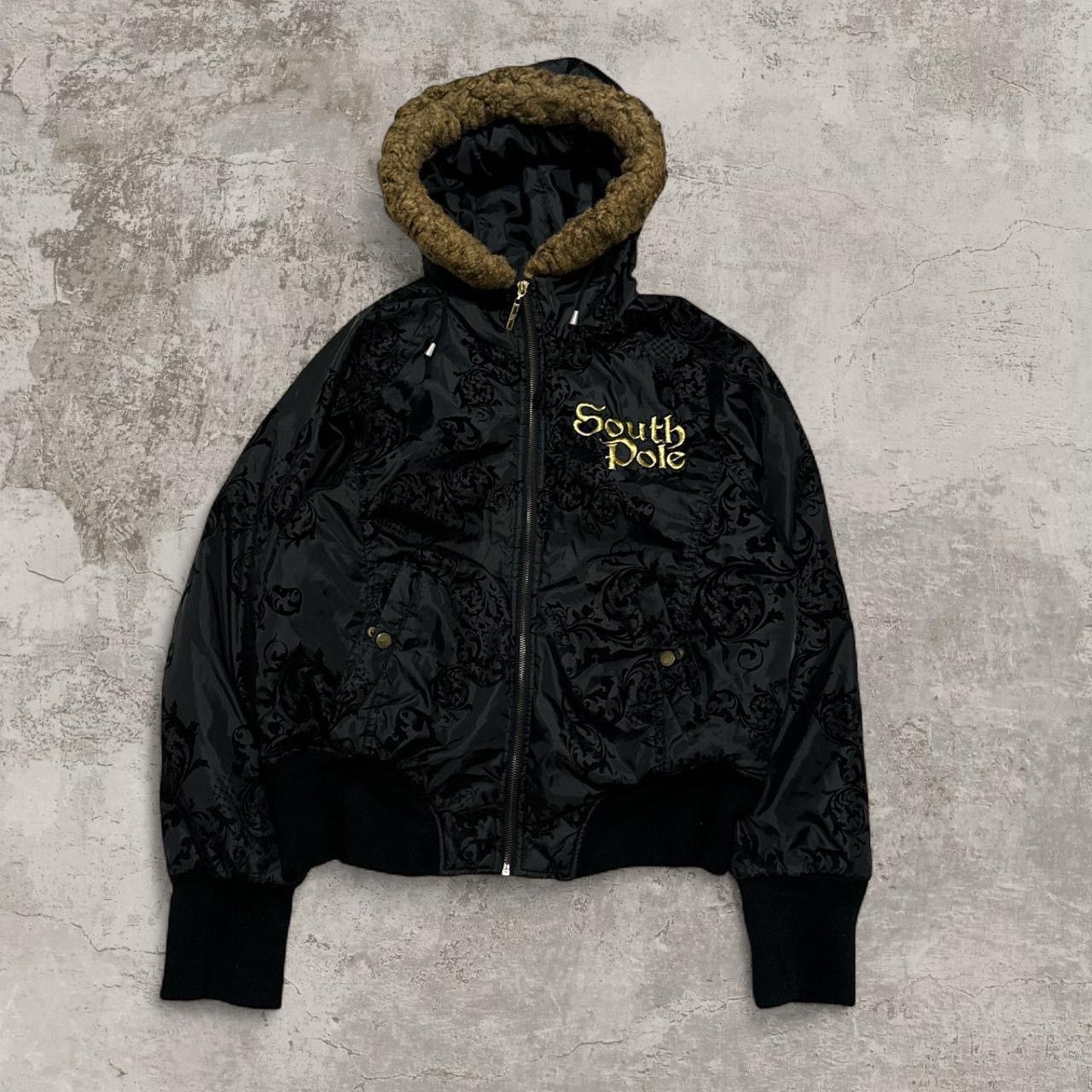 Southpole Y2K Southpole Fur satin Hooded bomber jacket size Medium Size M / US 6-8 / IT 42-44 - 1 Thumbnail