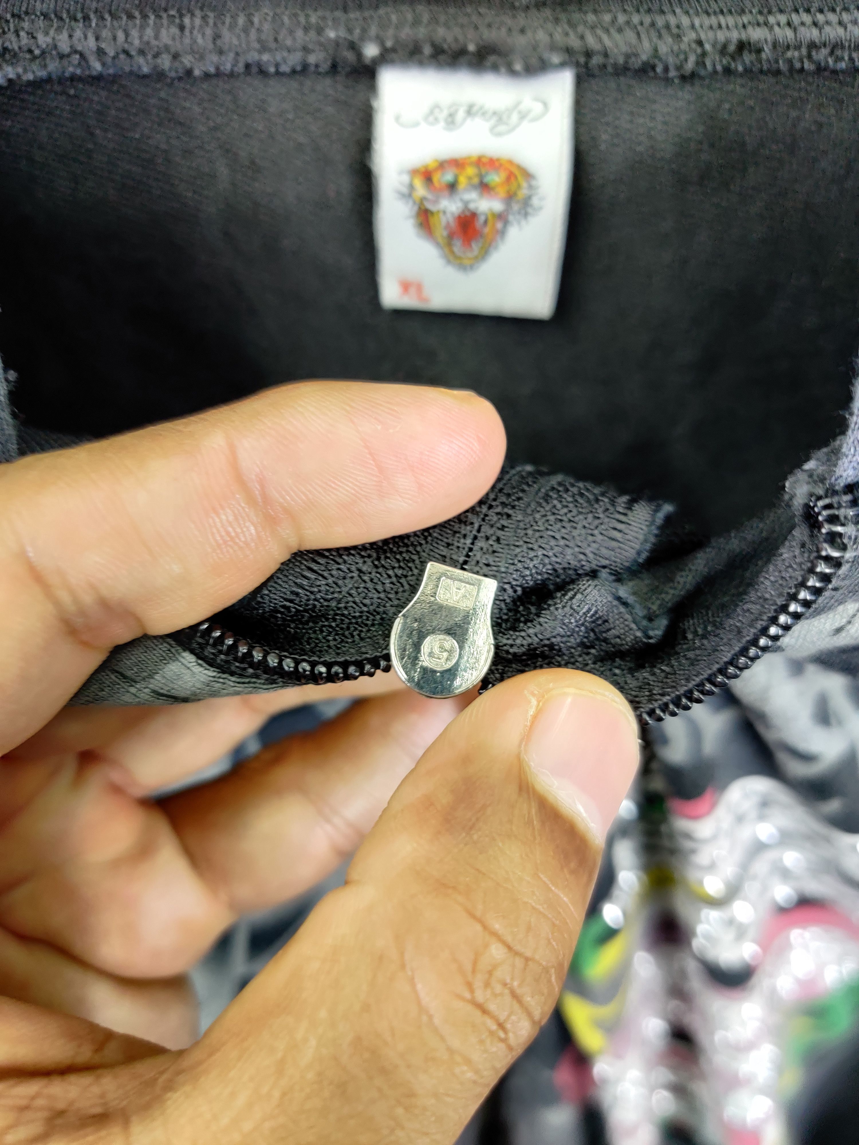 Ed Hardy Vintage Ed Hardy Christian Audigier Skull Zipper Hoodie Size US XL / EU 56 / 4 - 10 Thumbnail