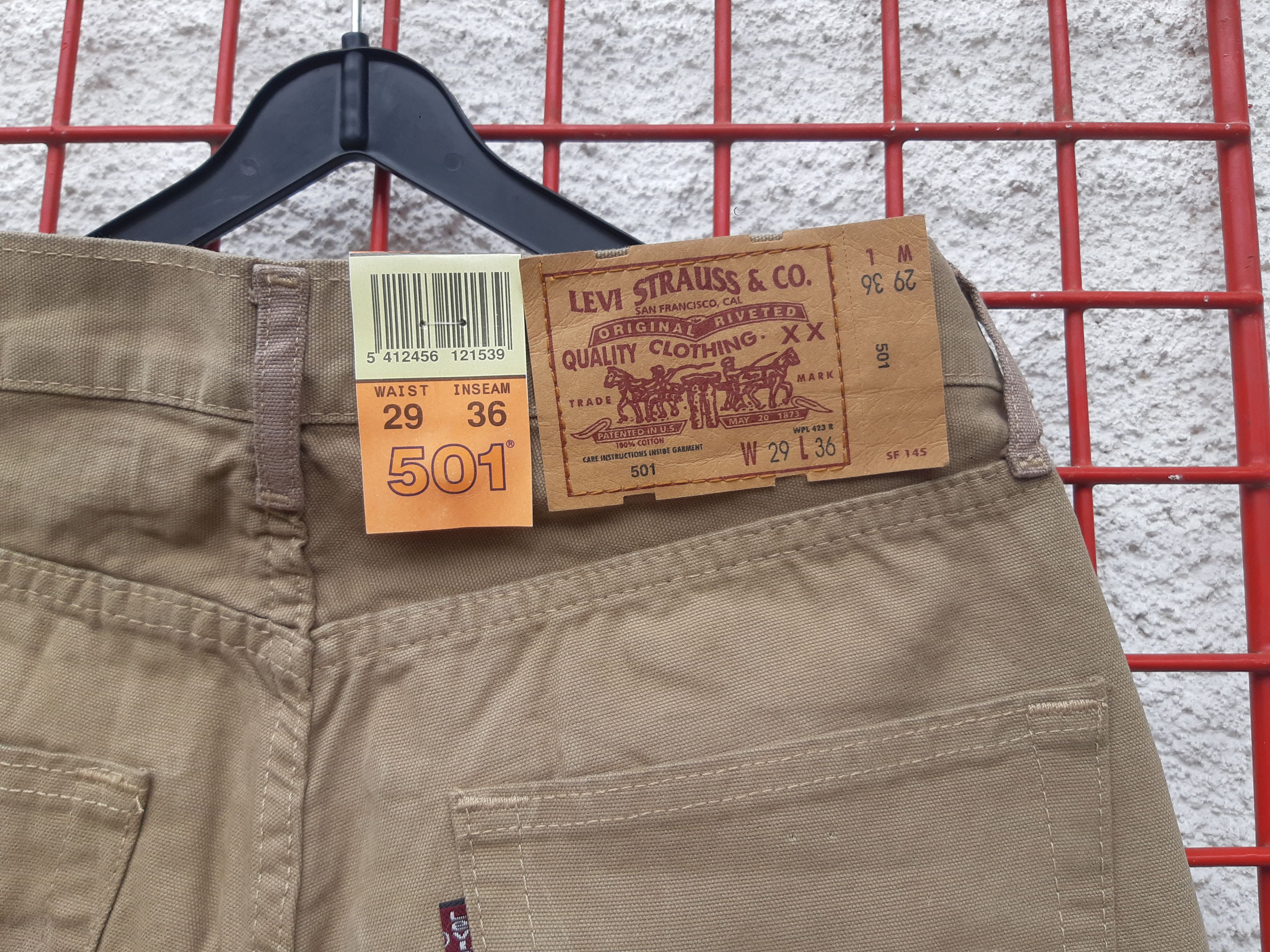 Levi's Vintage 90s LEVIS'S 501 Original Fit USA size W29/L36 NWT Size 29" - 4 Thumbnail