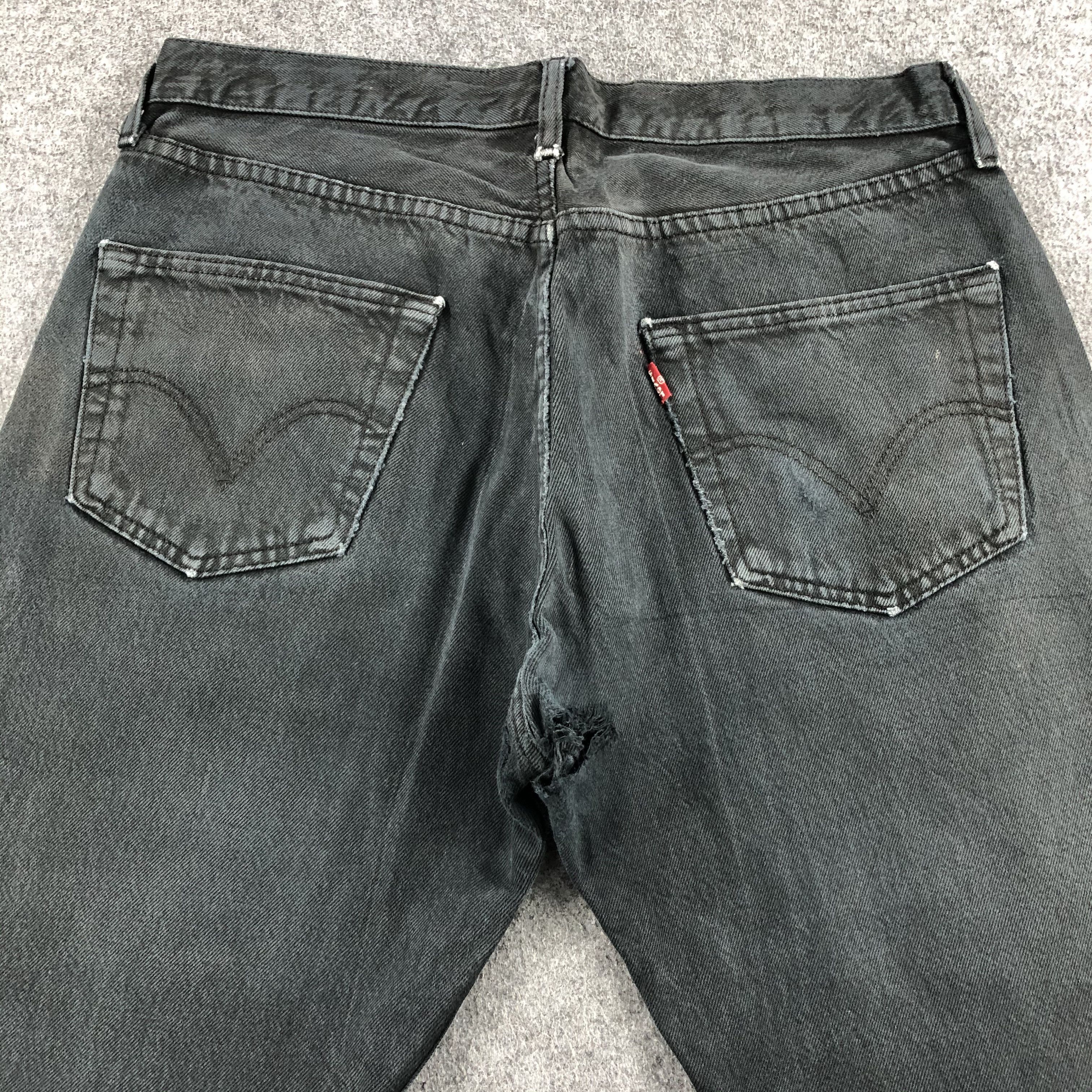 Levi's 90s Vintage Ripped Levis 501 Earth Tone Jeans-J1545 Size US 33 - 4 Thumbnail