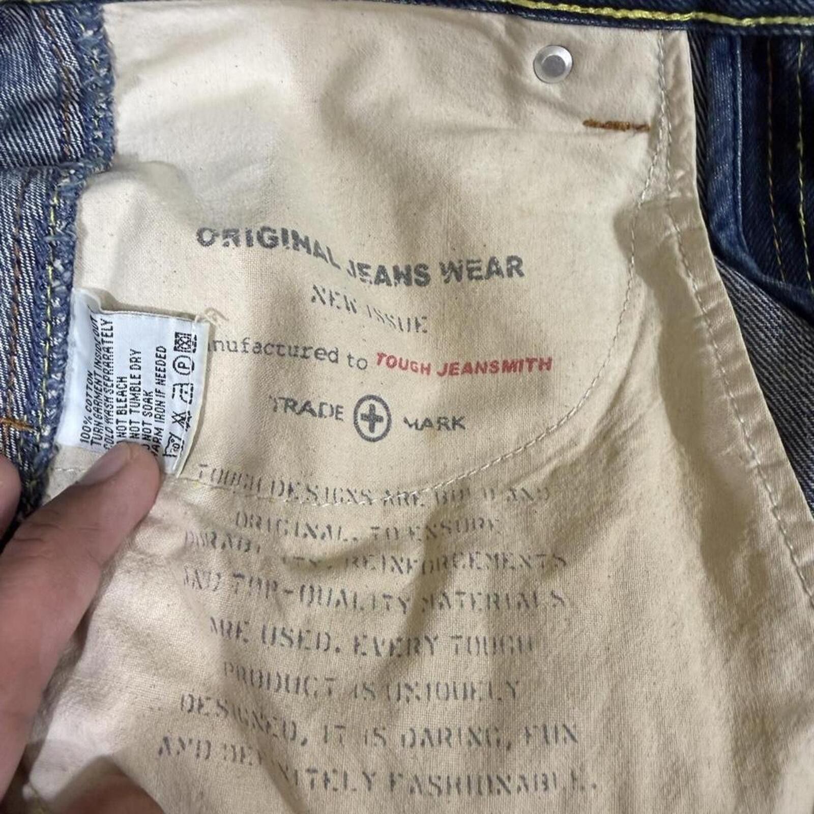 True Religion Rare y2k Vintage Tough Jeansmith military grade denim jeans Size 30" / US 8 / IT 44 - 8 Thumbnail
