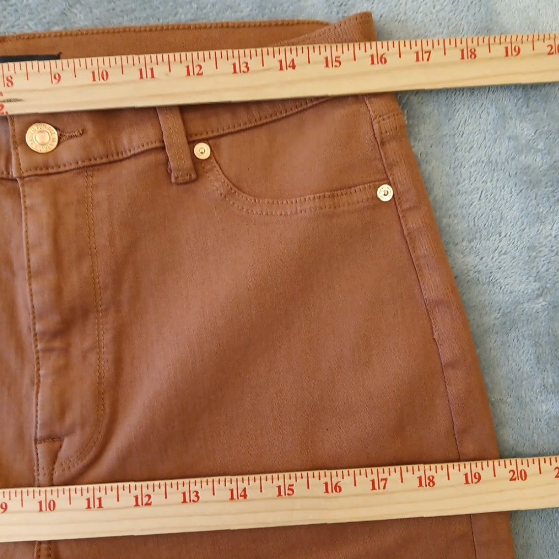 7 For All Mankind 7 For All Mankind Jegging Jeans Womens Size 31 Brown Stretch 31x26 High Rise Boys? Size 24" / US 00 / IT 34 - 3 Thumbnail