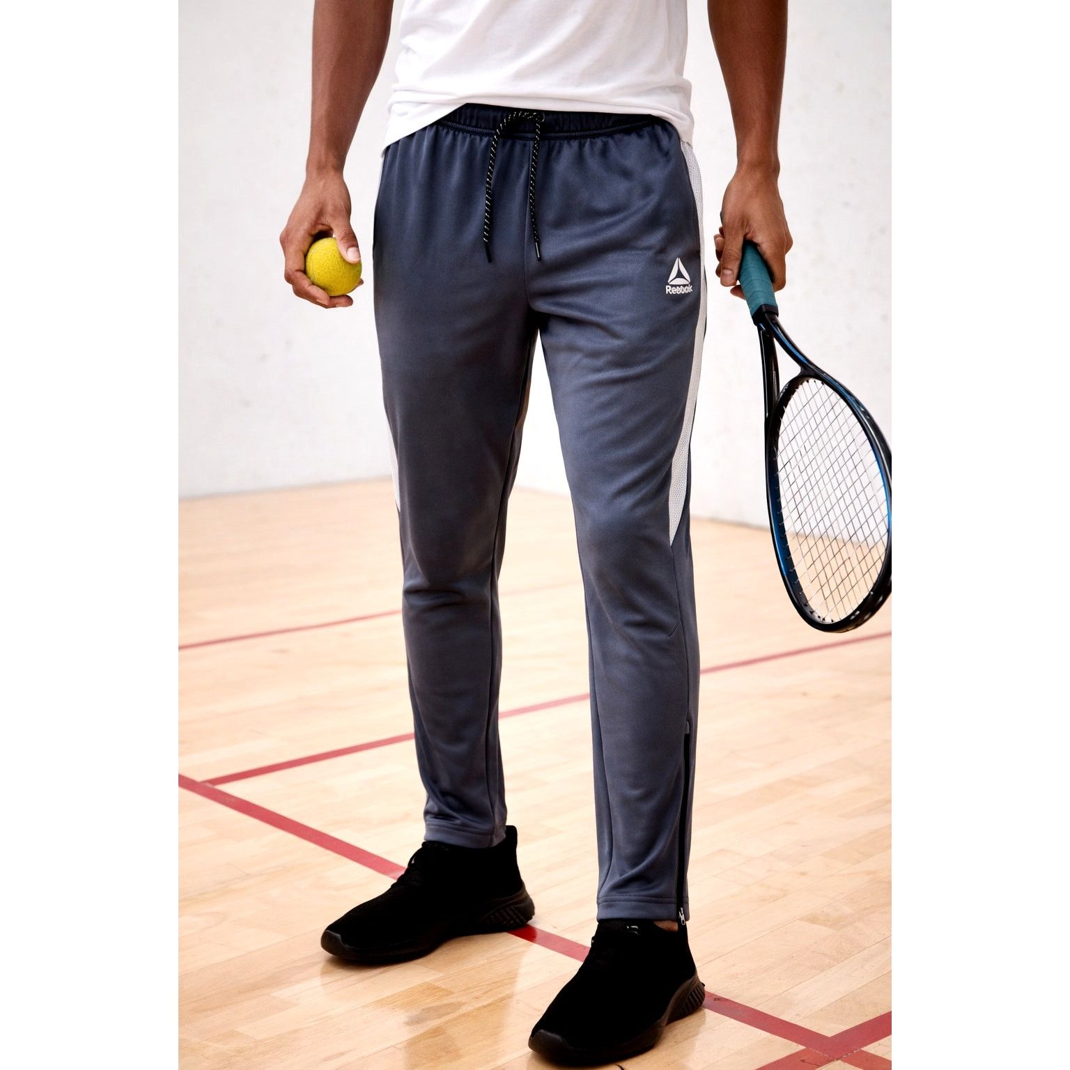 Reebok Reebok Mens Active Interlock Jogger Pants Gray XL Size US 38 / EU 54 - 1 Thumbnail