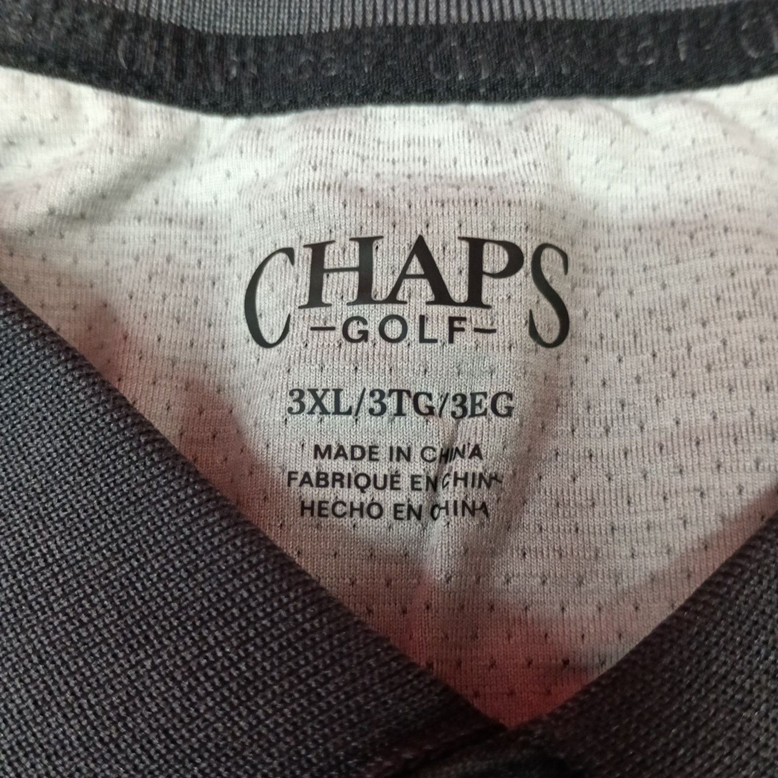 Chaps Chaps Golf Core Polo Shirt Mens 3XL Black Onyx 4-Way Stretch Size US XXL / EU 58 / 5 - 3 Thumbnail