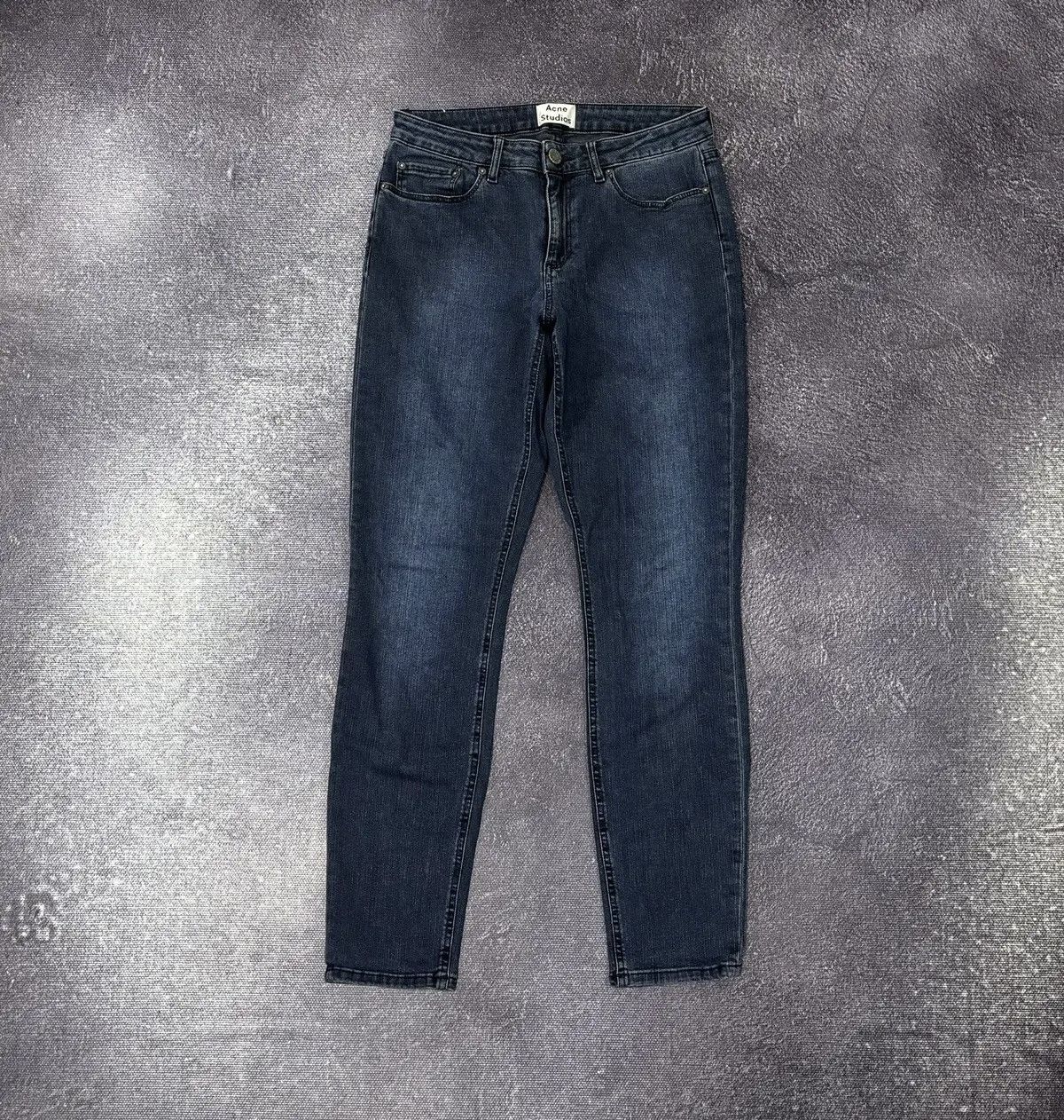 Acne Studios Acne Studios Skin 5 Deep Women’s Navy Denim Luxury Jeans Size 28" / US 6 / IT 42 - 1 Thumbnail