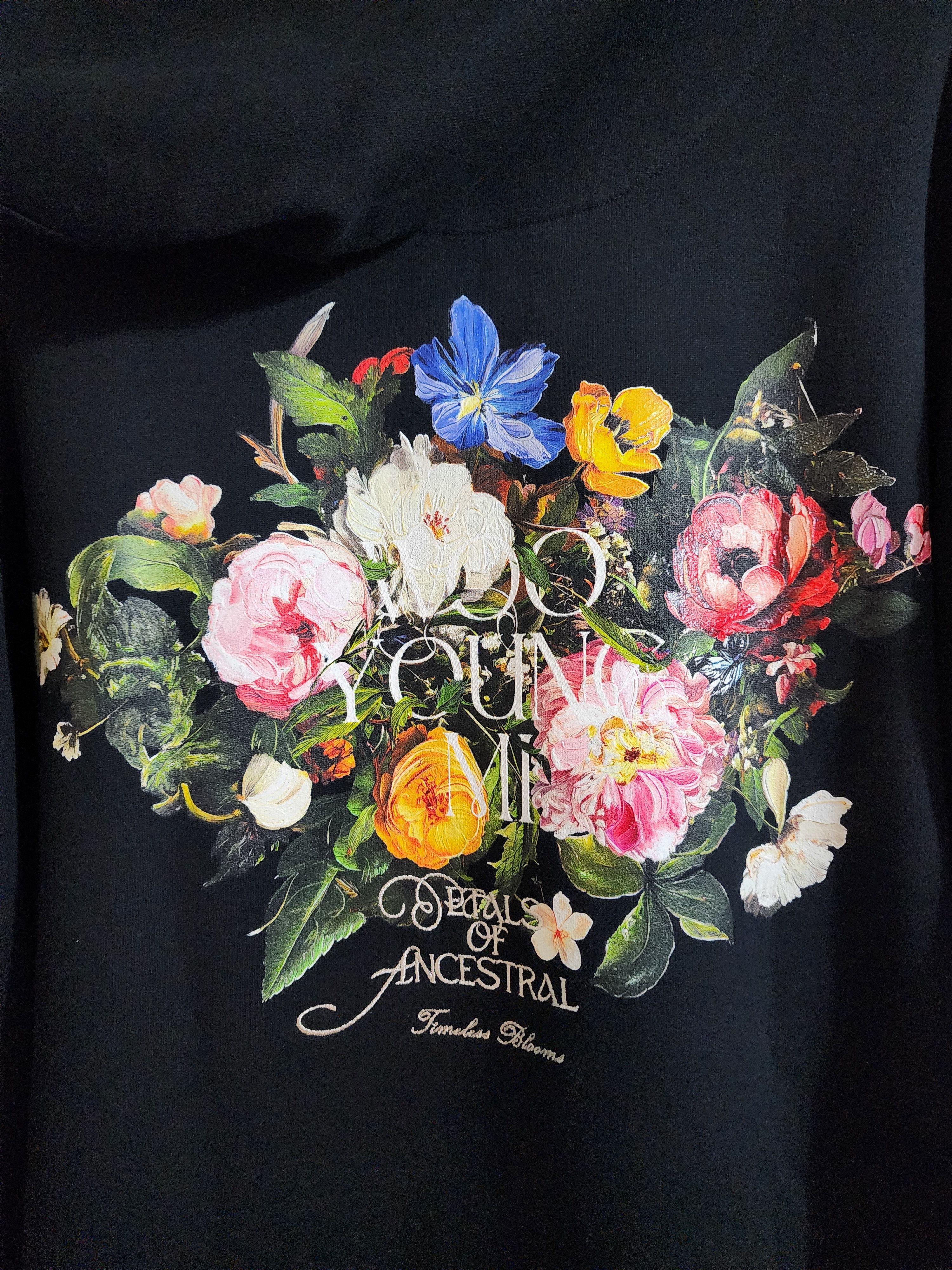 Wooyoungmi Floral Print Logo Hoodie Size US L / EU 52-54 / 3 - 3 Thumbnail