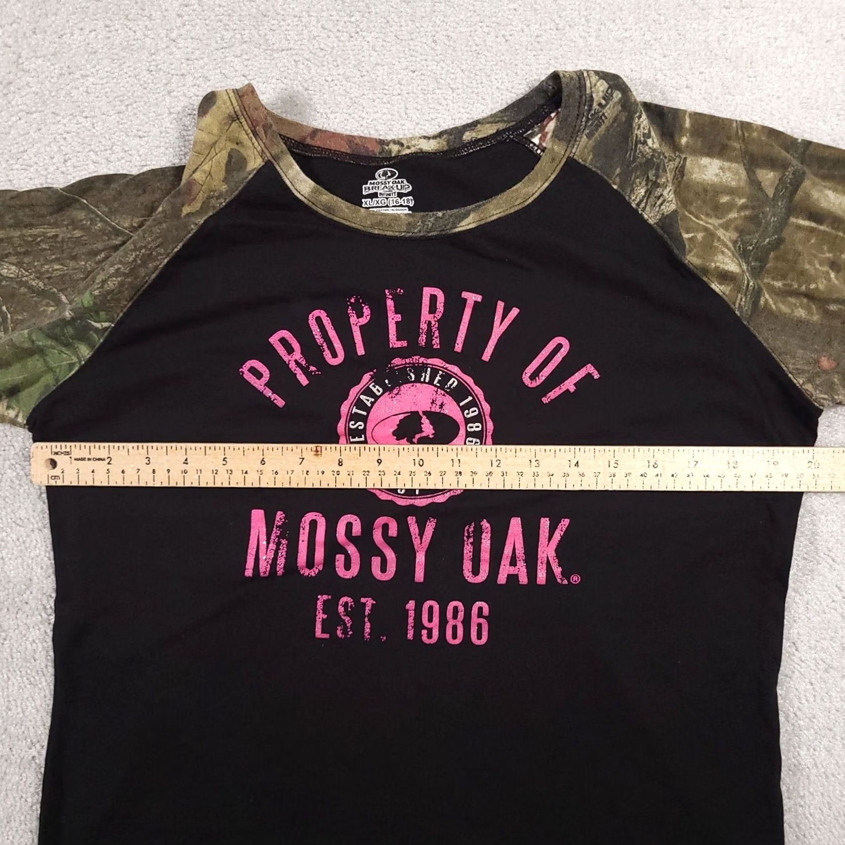 Vintage Mossy Oak Shirt Women's XL 16-18 Black Camouflage Hunting Short Sleeve Graphic T-Shirt Size XL / US 12-14 / IT 48-50 - 5 Thumbnail