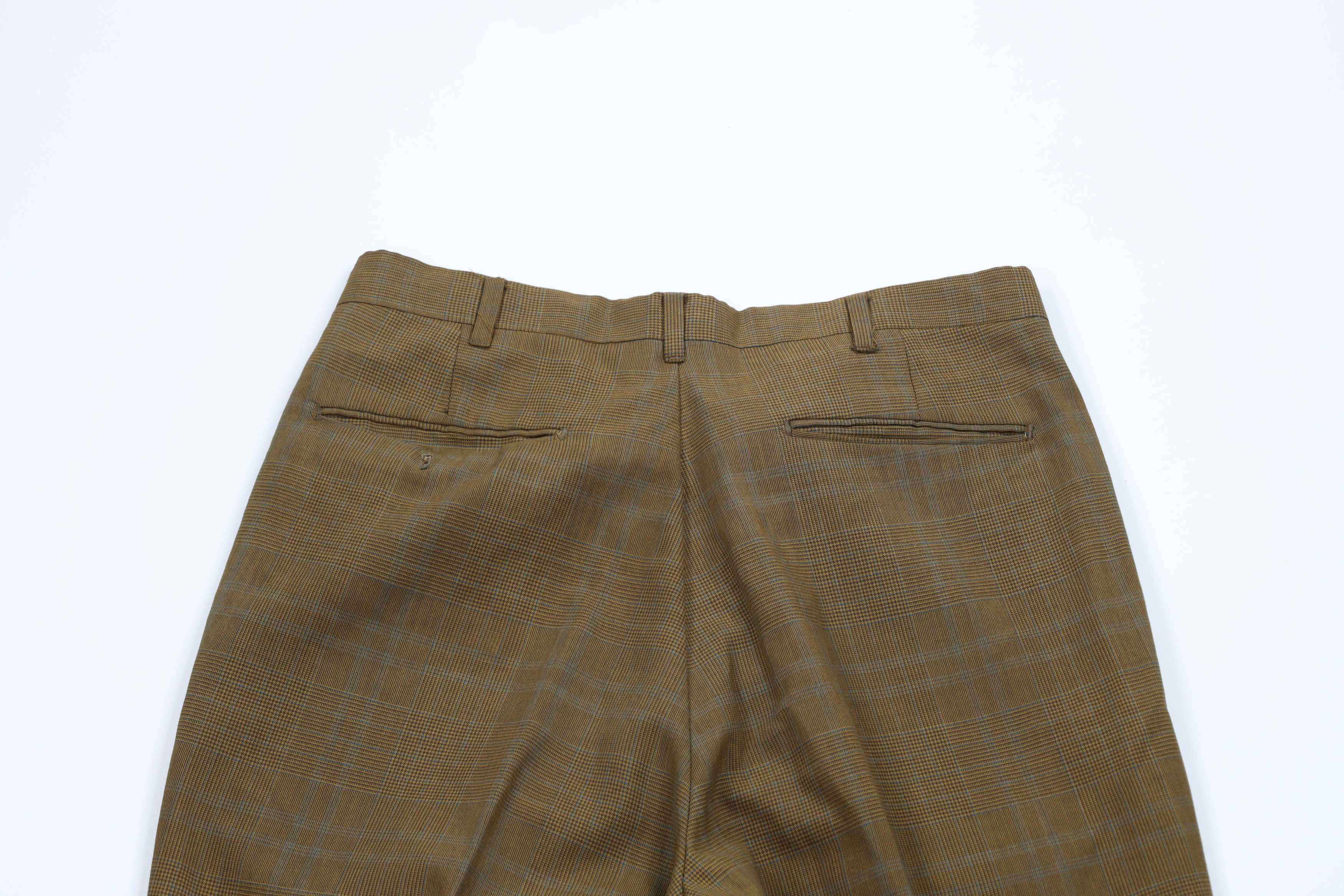 Vintage Vintage 70s Streetwear Flat Front Chino Pants Plaid USA Size US 32 / EU 48 - 10 Thumbnail