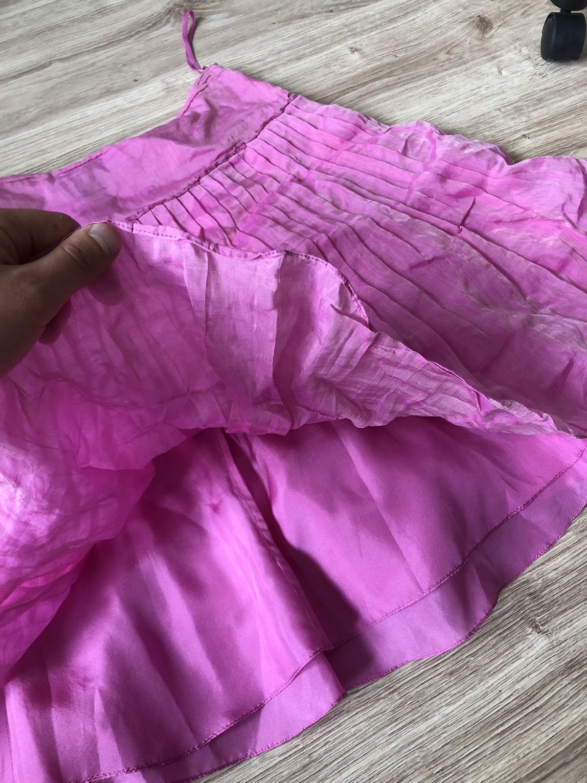 Ralph Lauren × Ralph Lauren Black Label Ralph Lauren Fairy Parachute Silk Midi Skirt Size 30" / US 8 / IT 44 - 3 Thumbnail