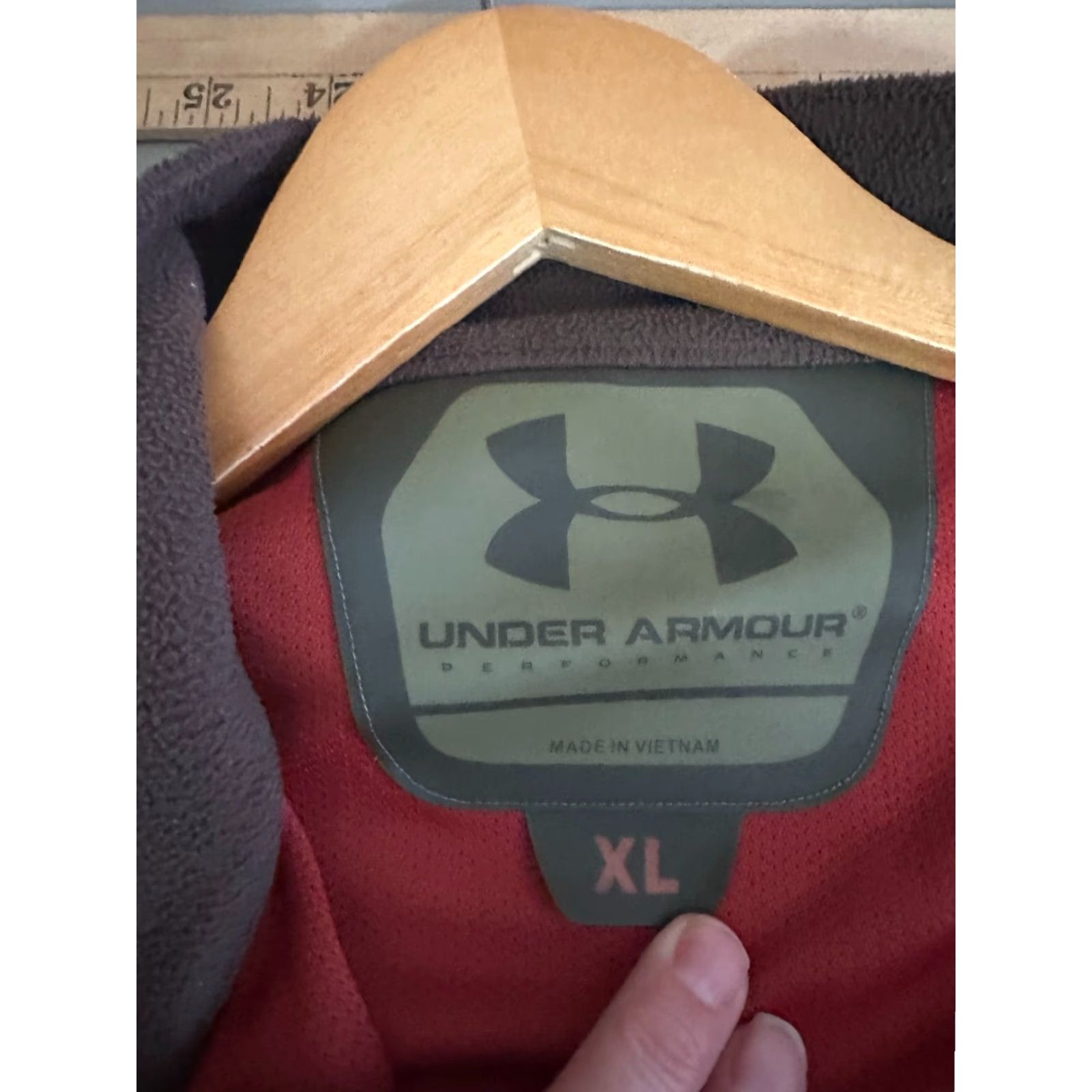 Under Armour Under Armour Jacket Soft Shell Fleece Full Zip Audio Pocket Brown XL Men Regular Size US XL / EU 56 / 4 - 3 Thumbnail