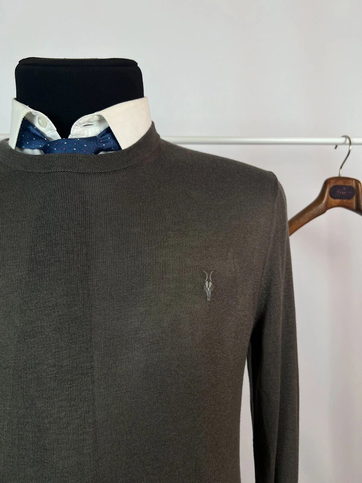 Allsaints ALLSAINTS Medium Nomo Crew Knit Ramskull Sweater Casual Size US M / EU 48-50 / 2 - 3 Thumbnail