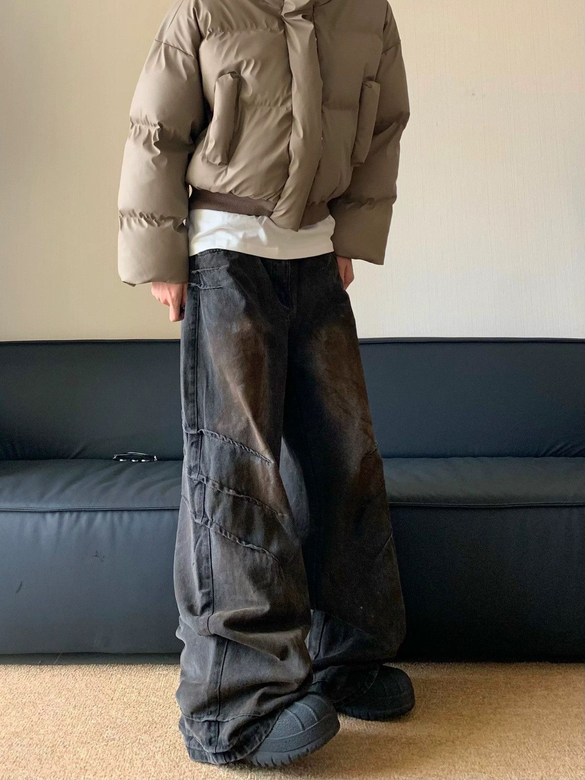 Designer × Vintage Retro punk pants Size US 33 - 2 Thumbnail