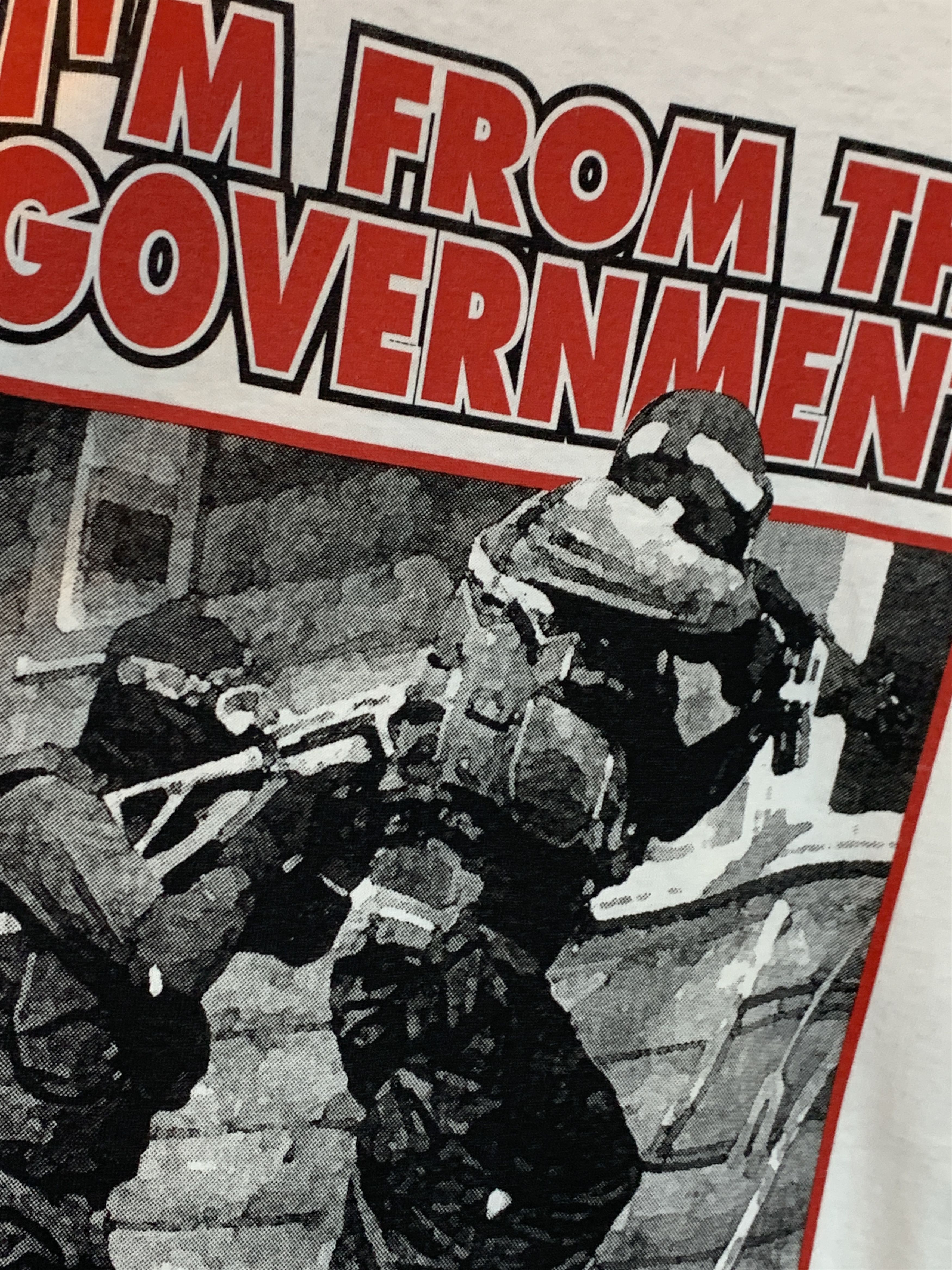 Vintage RARE* Vintage 90s I’m From The Government Here To Help Shirt Size US XL / EU 56 / 4 - 3 Thumbnail