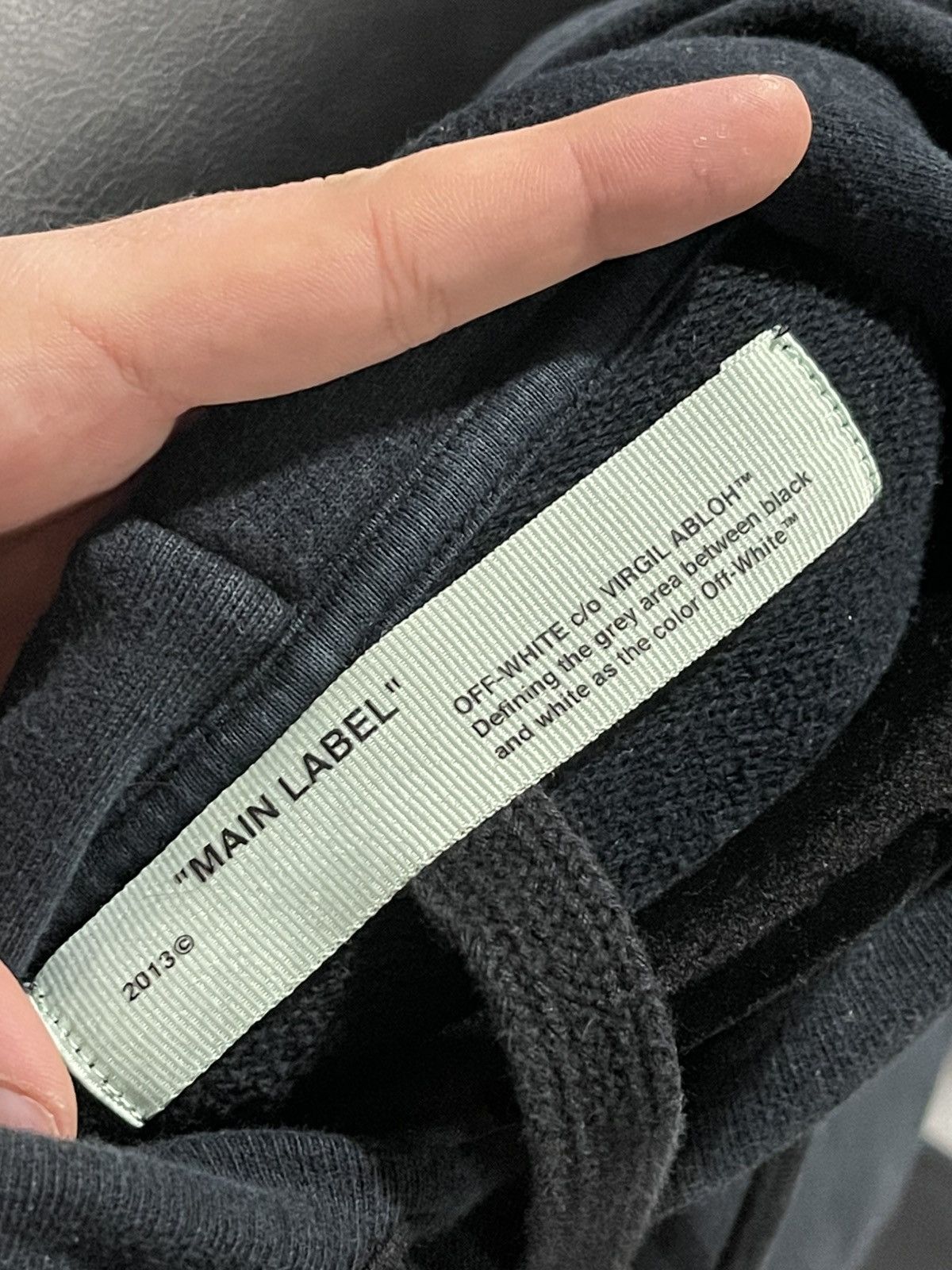 Off-White OFF-WHITE 19SS Printed LOGO HOODIE BLACK Size US L / EU 52-54 / 3 - 7 Thumbnail