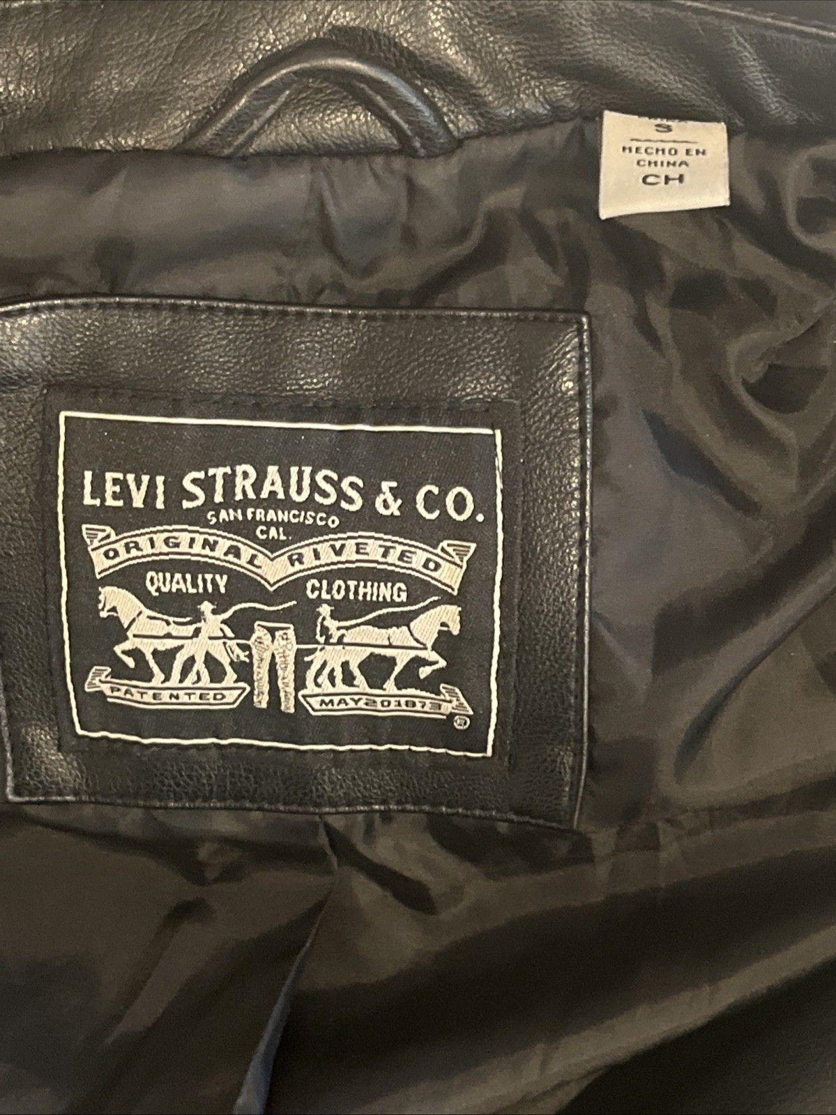 Levi's Levi's Faux Leather Asymmetrical Zip Motorcycle Moto Jacket Size S / US 4 / IT 40 - 11 Thumbnail