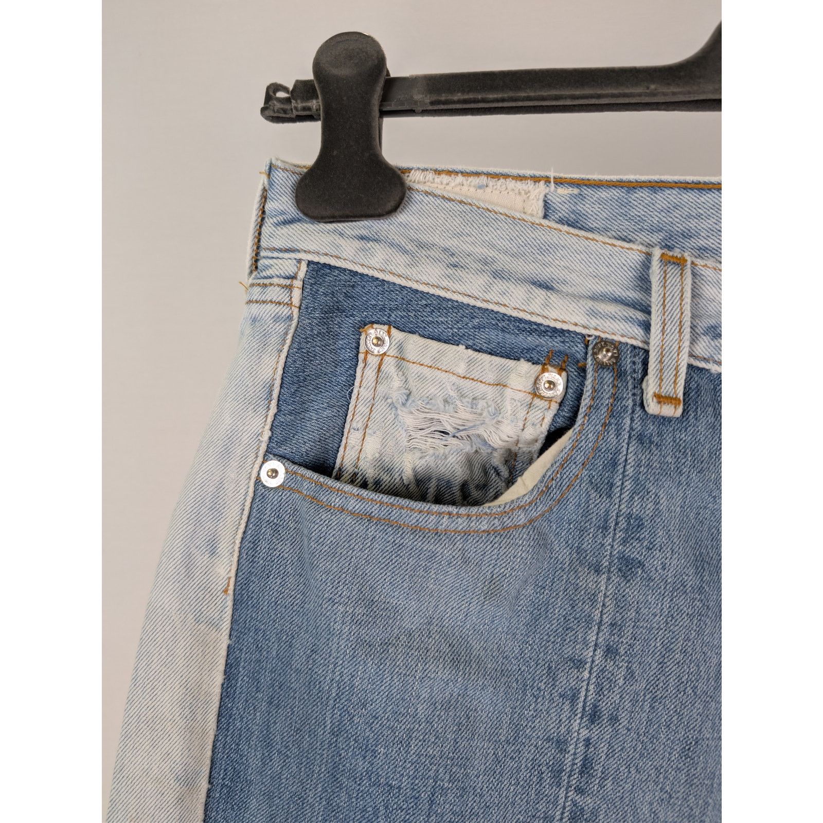 Gallery Dept. o1rshd1 Ken Ripped slim-cut jeans in a blue cotton denim Size US 32 / EU 48 - 9 Thumbnail