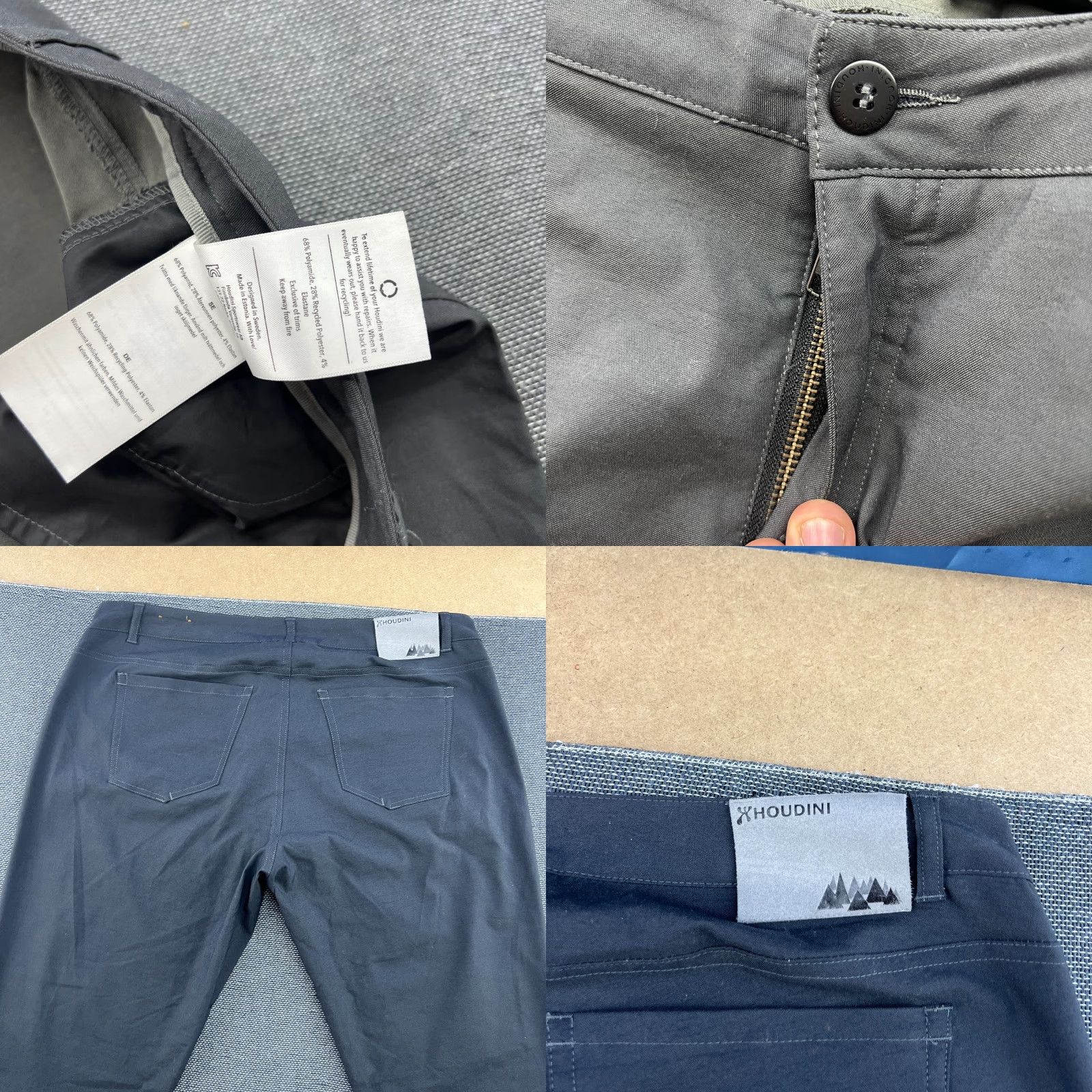 Houdini Houdini Womens Outdoor Pants Gray Hiking XL Way To Go Trekking Ladies Pants Mens Womens Girls Size 40" / US 18 - 9 Thumbnail