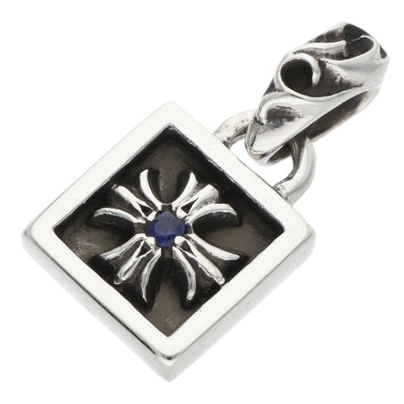 Chrome Hearts Chrome Hearts FRAMED CH PLUS sapphire Necklace Charm Size ONE SIZE - 1 Thumbnail