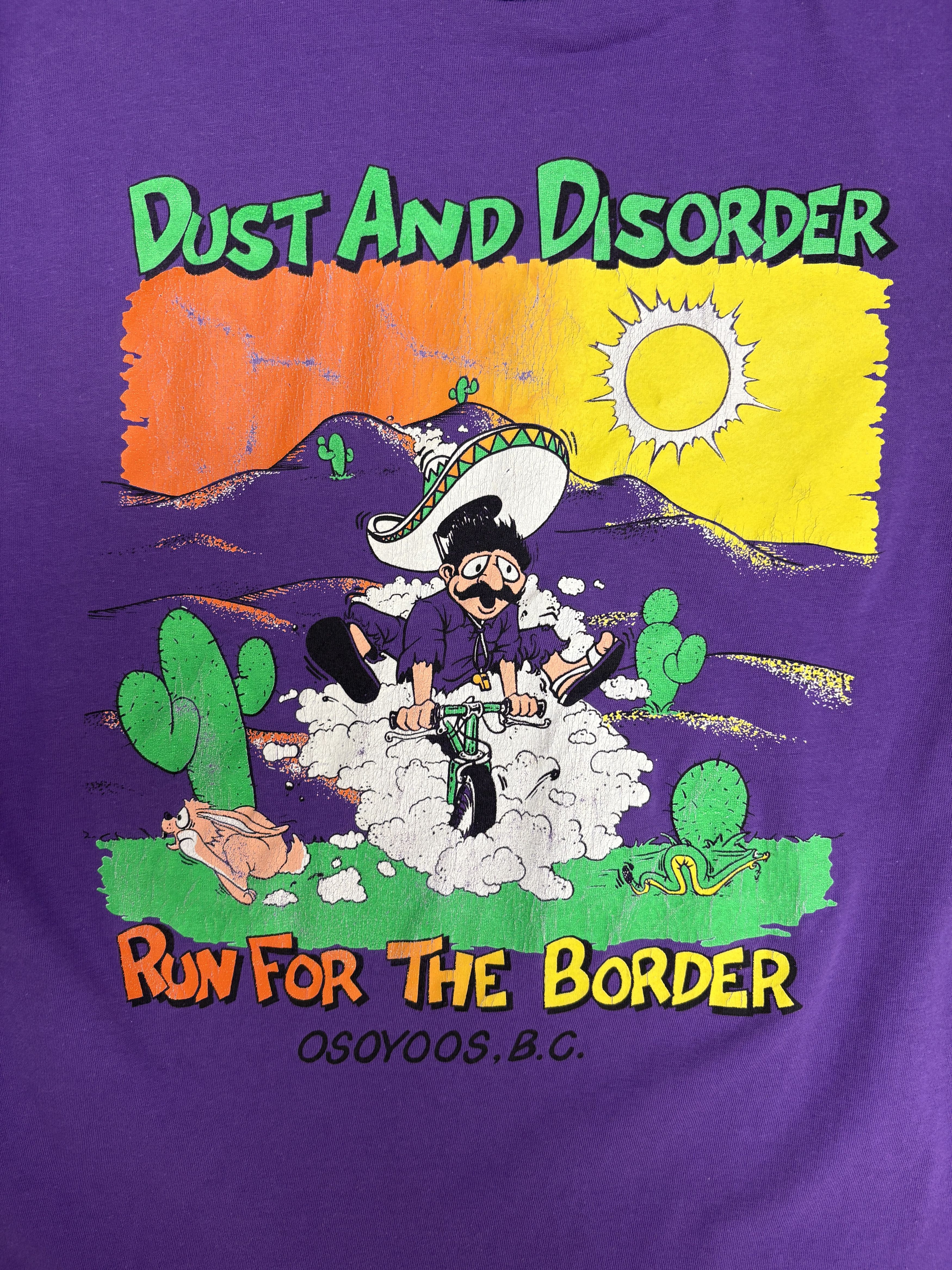 Vintage Run For The Border Osoyoos, BC Vintage Purple Tee Size US L / EU 52-54 / 3 - 2 Thumbnail