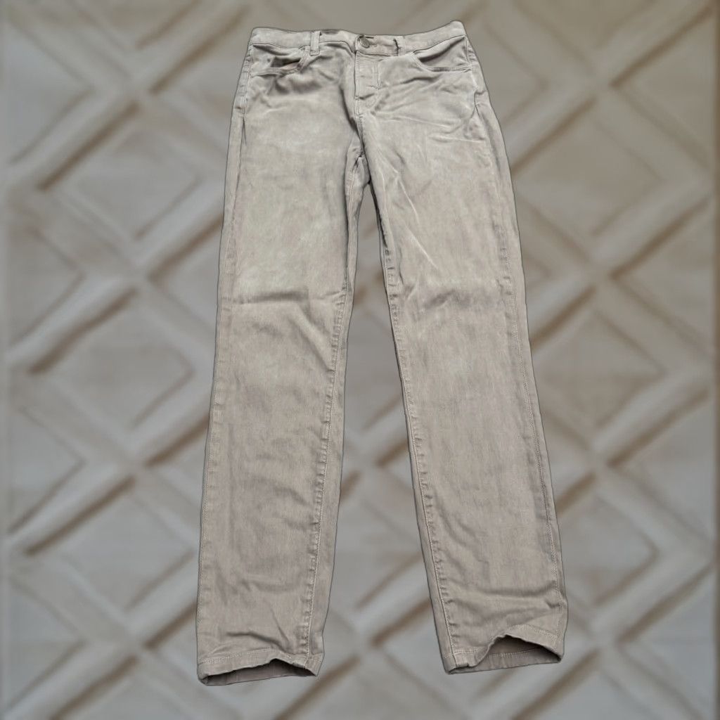 J Brand J Brand Maria High Rise Skinny Denim Jeans Women 26 Sidewalk Taupe Brown Stretch Size 26" / US 2 / IT 38 - 1 Thumbnail