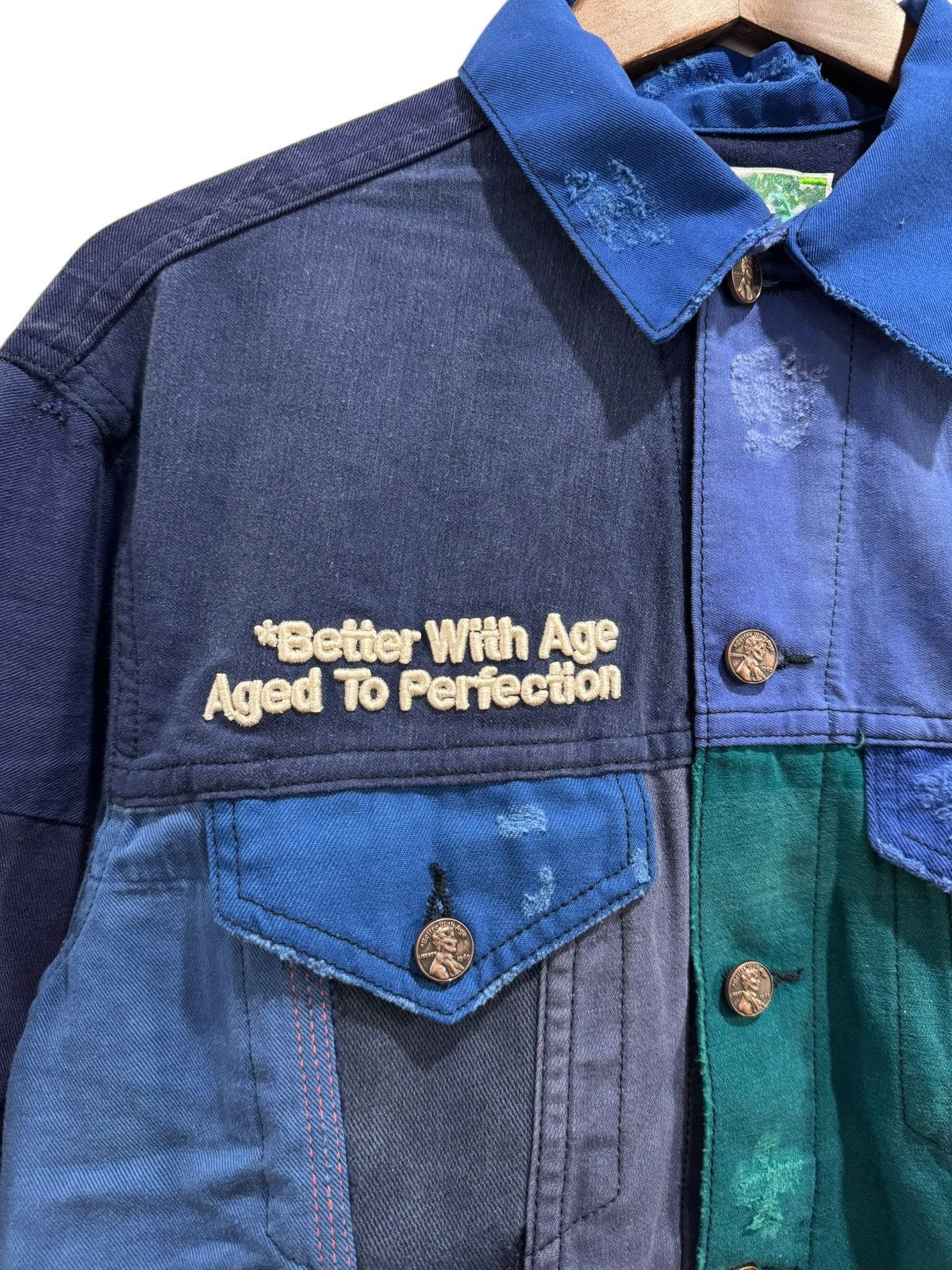 Better With Age Better With Age Camion Reconstructed French Work Jacket Blue Size US M / EU 48-50 / 2 - 3 Thumbnail