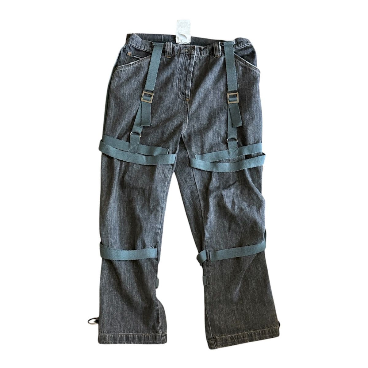 Dolce & Gabbana 2000s eyelet studded bondage holed jeans denim
