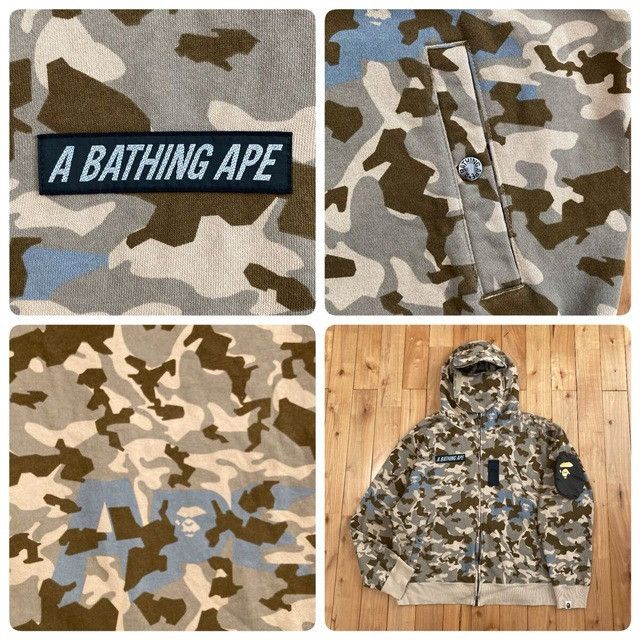 Bape BAPE SAND CAMO MILITARY RELAXED FIT FULL ZIP MASK HOODIE APE Size US L / EU 52-54 / 3 - 8 Thumbnail