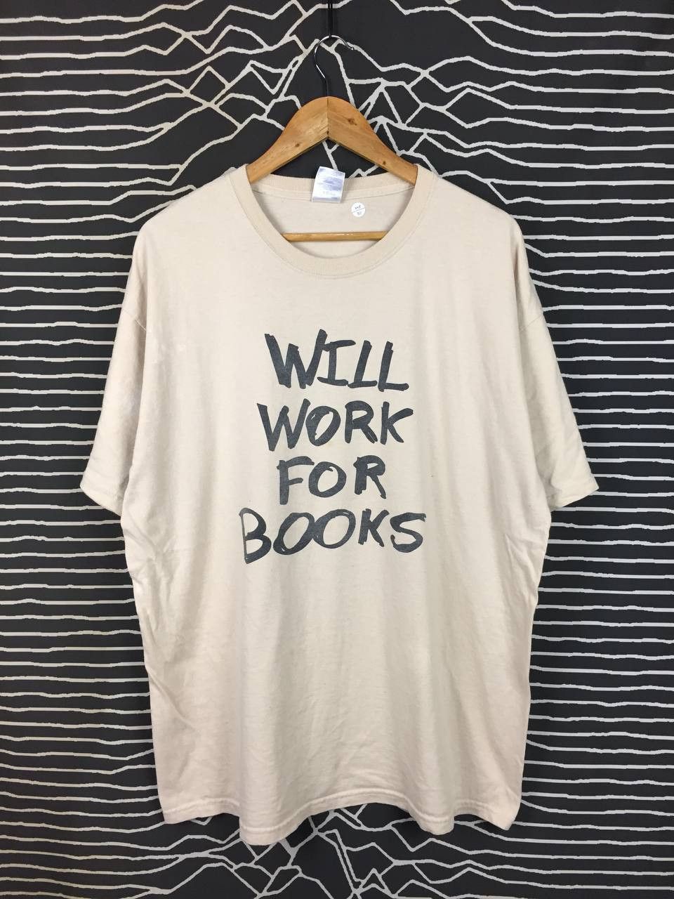 Vintage Unshelved Library Comic Will Work For Books Graphic Tee Size US XL / EU 56 / 4 - 1 Thumbnail