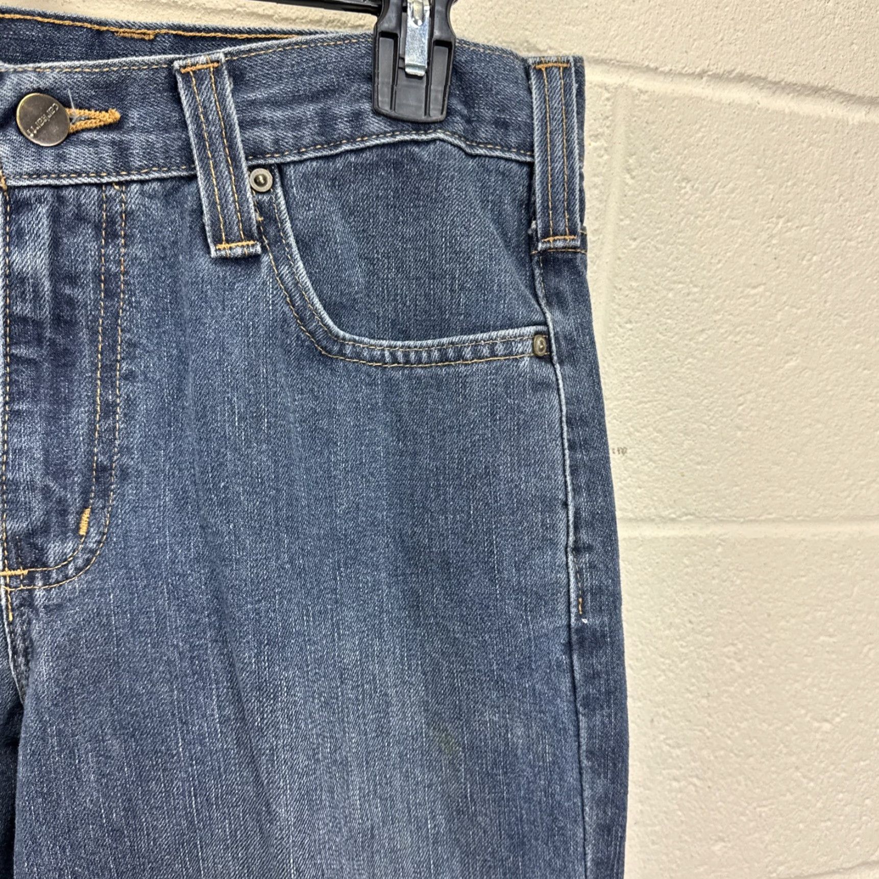 Carhartt Carhartt Jeans Denim Relaxed Fit Size 30x32 101483-968 Blue Medium Wash Men 5-Pocket Logo Workwear Classic 90s Grunge Motorcycle USA Size US 30 / EU 46 - 3 Thumbnail