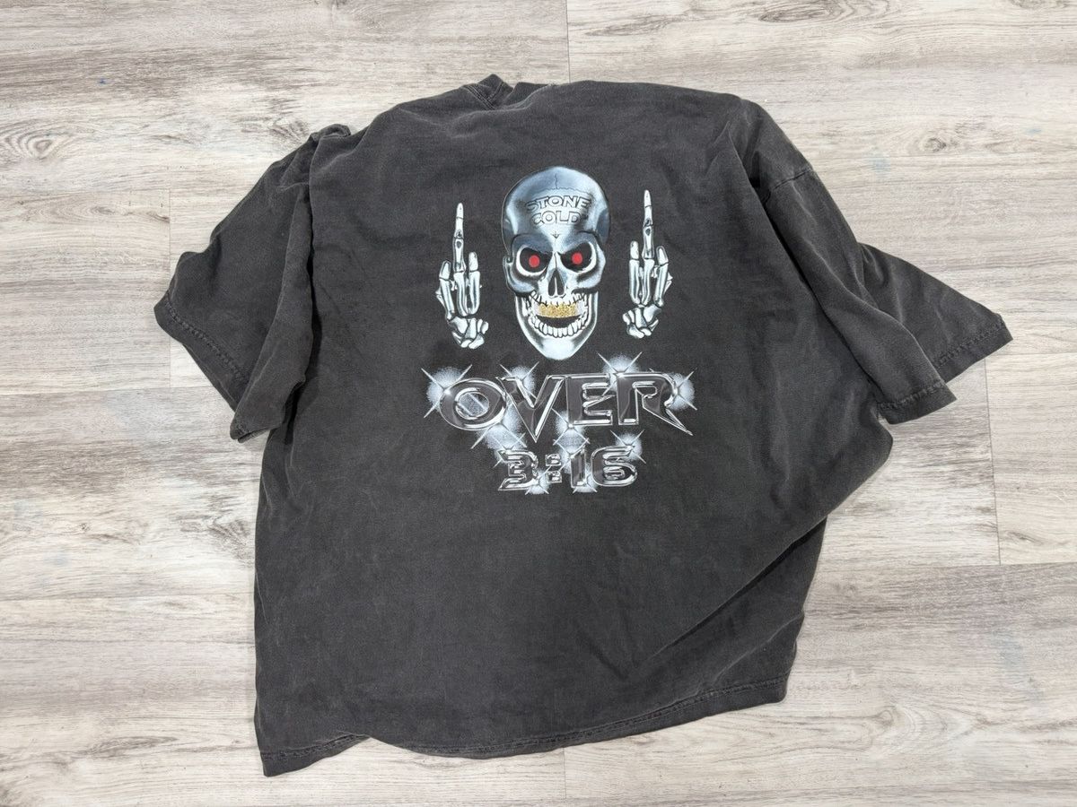 WWF WWFxWWE Stone Cold Steve Austin Grillz tee Size US XXL / EU 58 / 5 - 3 Thumbnail