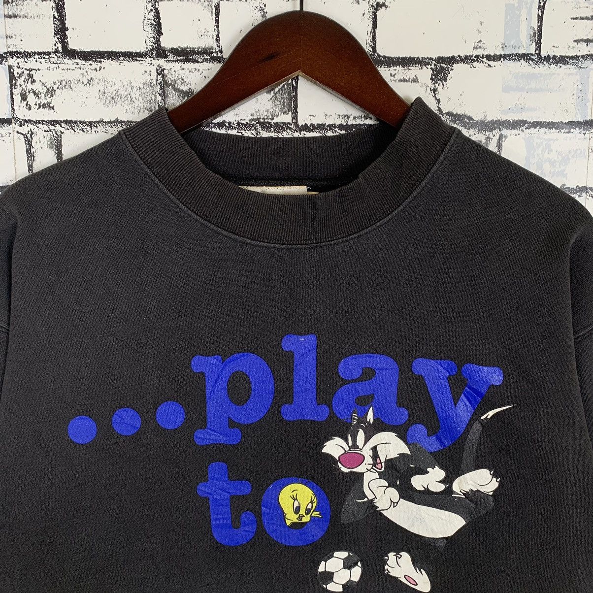 Anime × Cartoon Network × Vintage Vintage 90s The Looney Tunes American Animated Sweatshirt Size S / US 4 / IT 40 - 2 Thumbnail