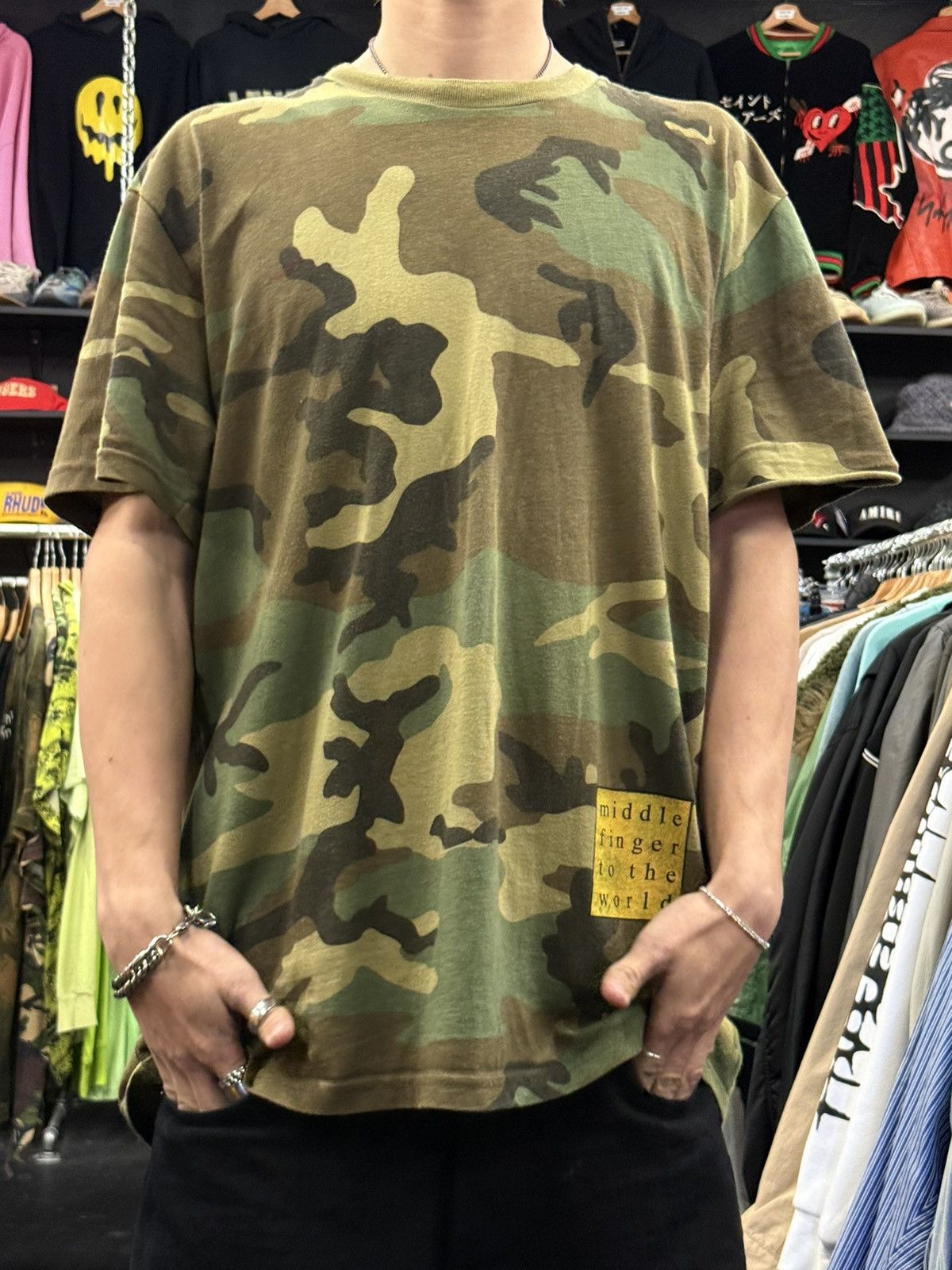 Supreme Supreme Middle Finger T-Shirt Size US L / EU 52-54 / 3 - 1 Thumbnail
