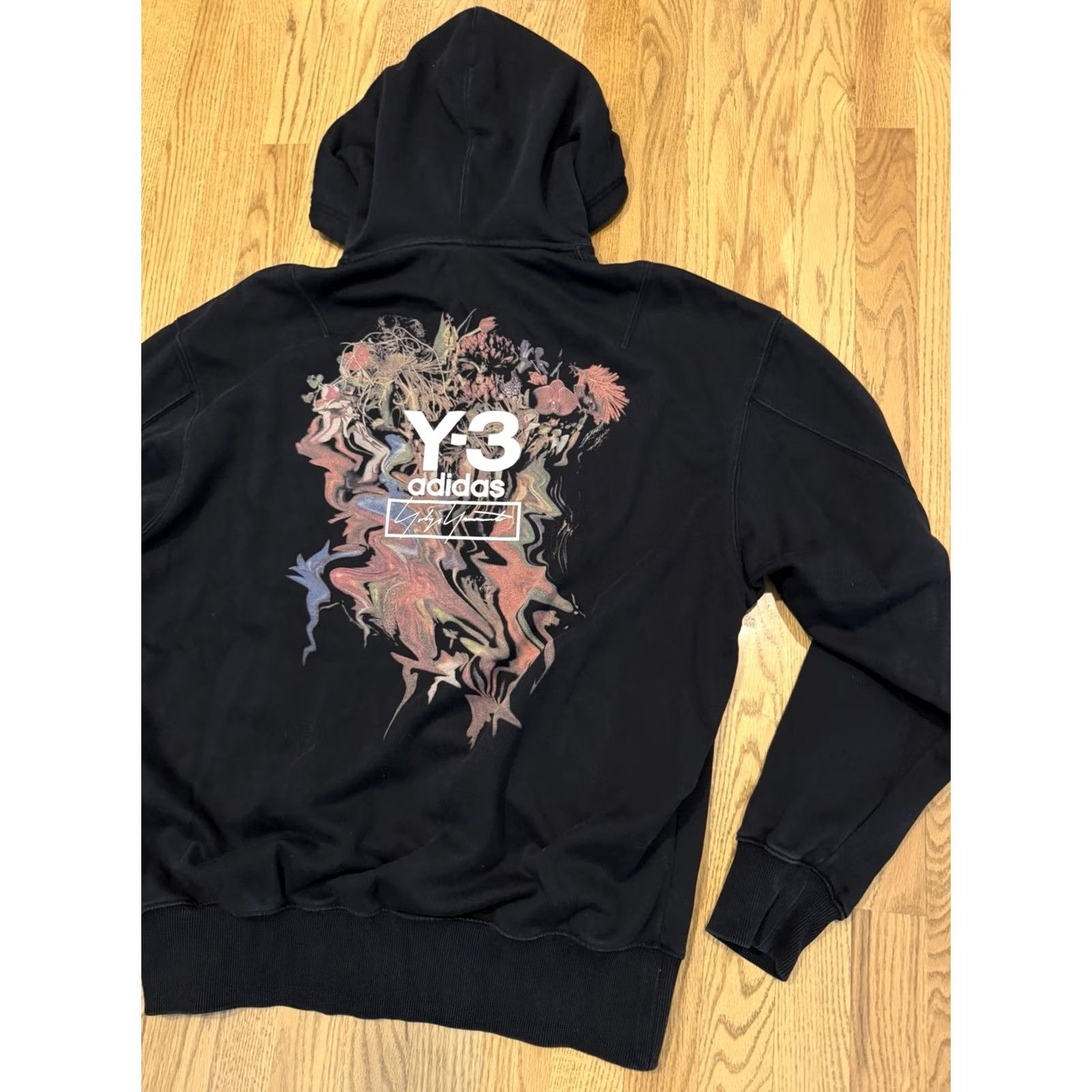 Adidas Adidas Y-3 Yohji Yamamoto Toketa Hoodie Sweatshirt XL Black Cotton Men’s Size US XL / EU 56 / 4 - 3 Thumbnail