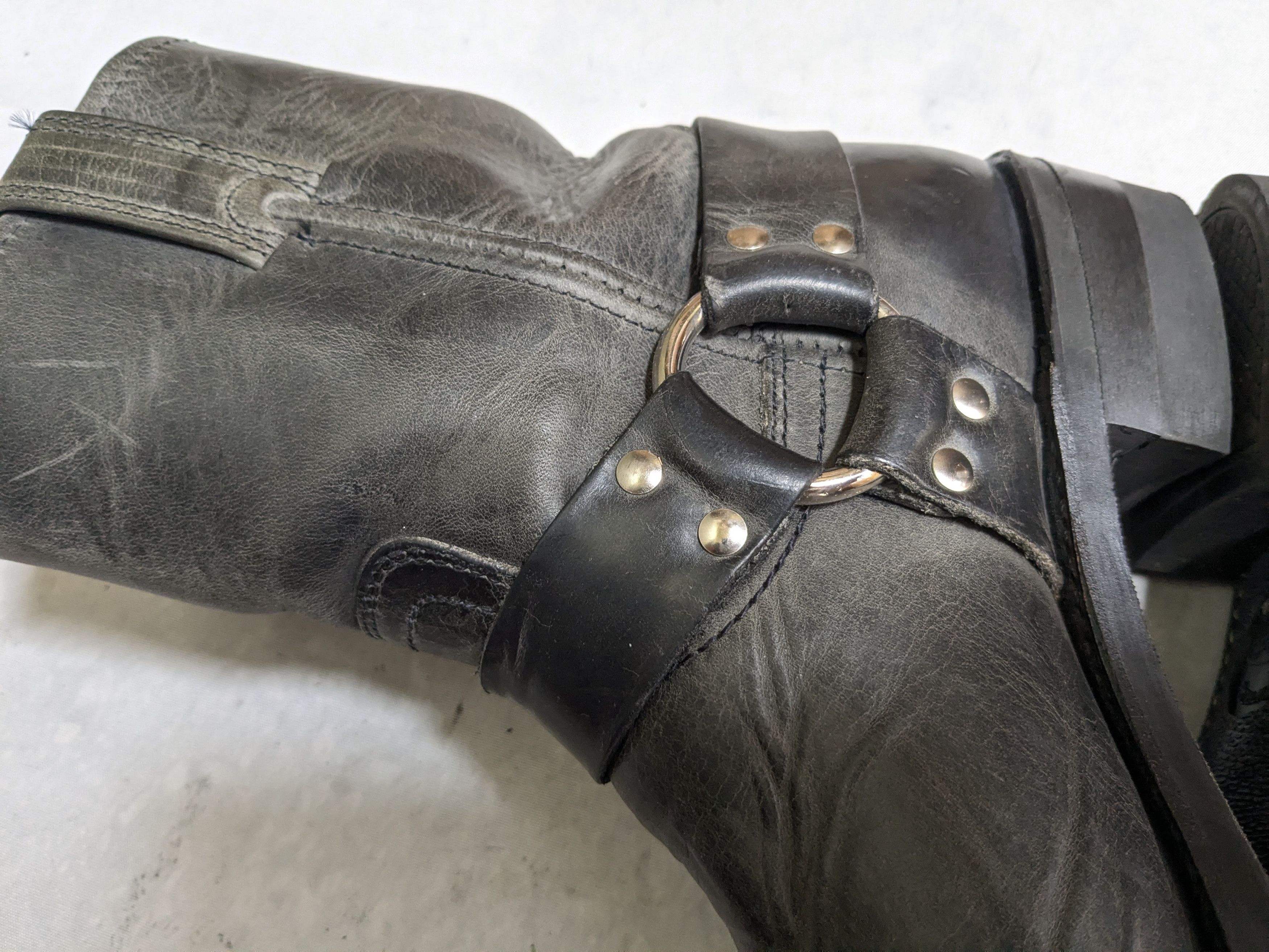 Frye Frye Harness Boots Black Leather 9 M Buckle Size US 9 / EU 42 - 11 Thumbnail