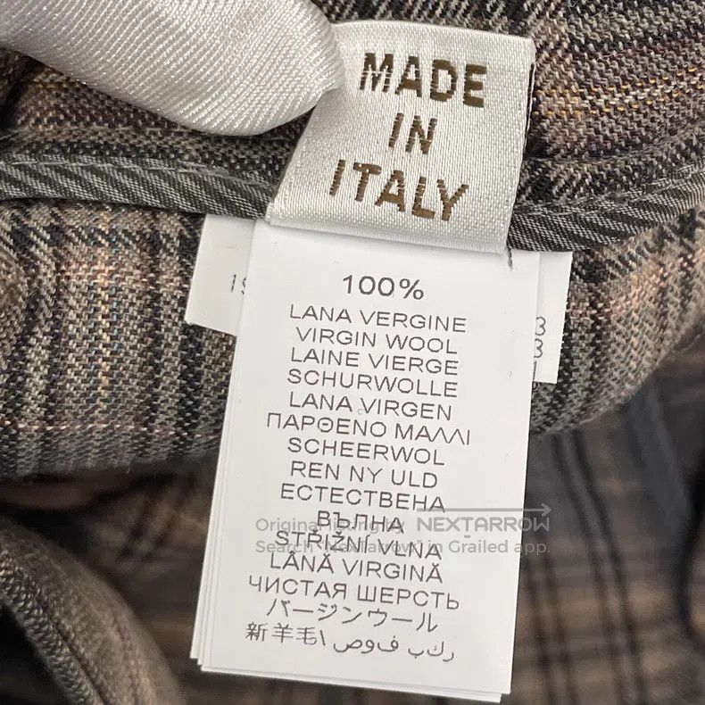 Brunello Cucinelli Brunello Cucinelli Caramel Plaid New Wool Trousers Size 28" / US 6 / IT 42 - 5 Thumbnail
