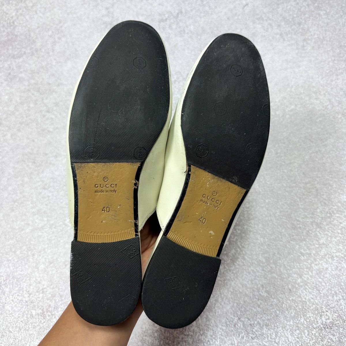 Gucci Authentic Gucci Princeton Beige Leather Vintage Mules Size US 8 / IT 38 - 11 Thumbnail