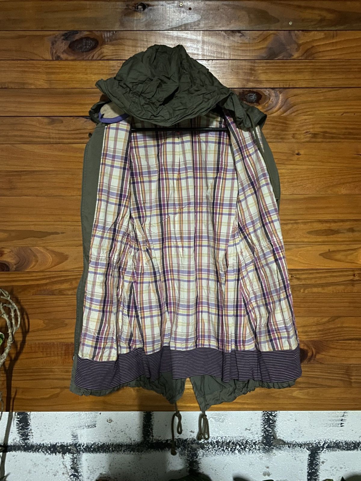 Frapbois FRAPBOIS Olive Green Hooded Mod Coat – Japanese Designer Size US S / EU 44-46 / 1 - 6 Thumbnail