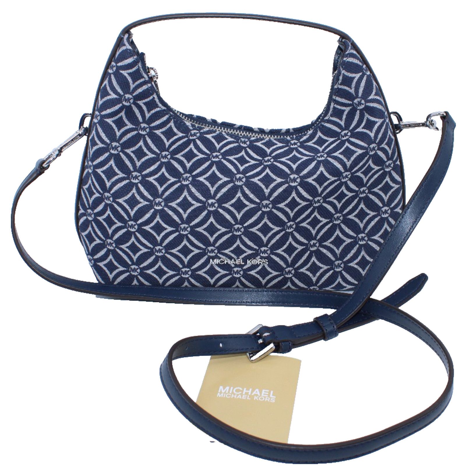 Michael Kors MICHAEL KORS Ember Small Jacquard Messenger Crossbody Bag Size ONE SIZE - 1 Thumbnail