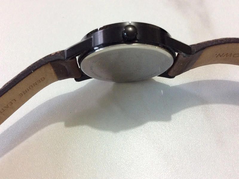Designer Unknown men's black dial brown leather strap watch Size ONE SIZE - 6 Thumbnail