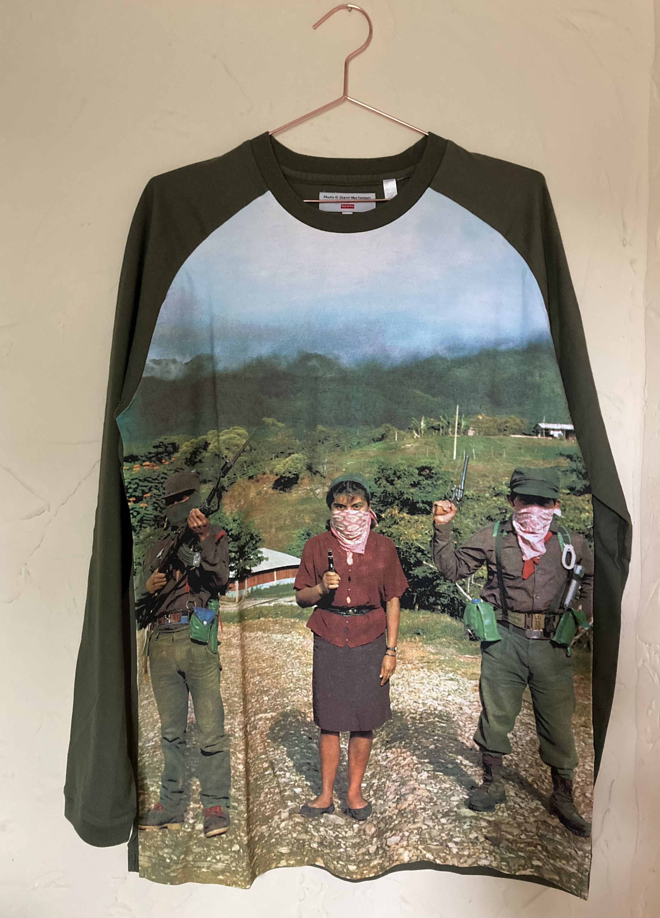 Supreme RARE 2005 SUPREME x Shawn Mortensen Zapatista l/s Baseball