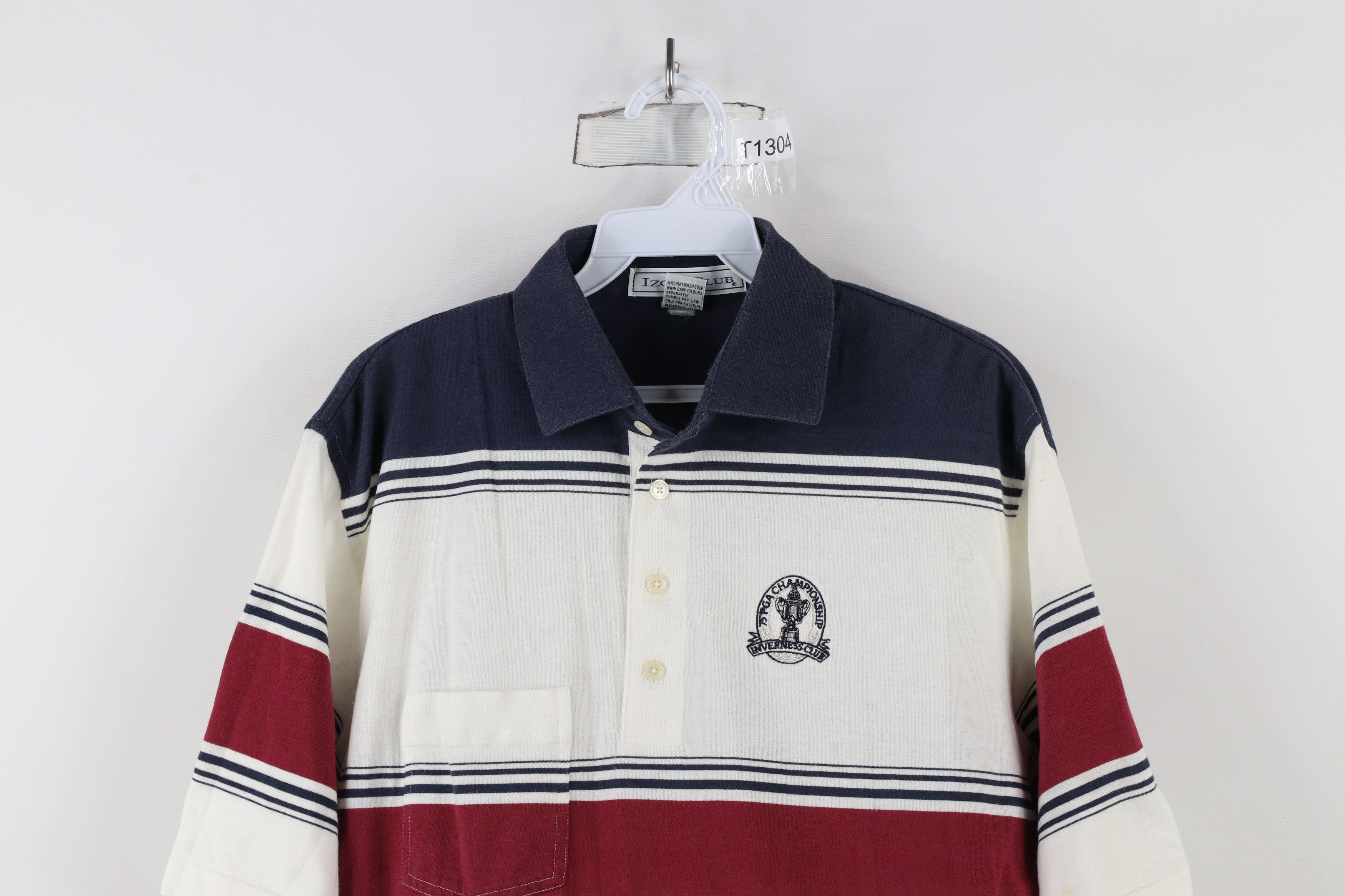 Izod × Vintage Vintage 90s Izod Championship Inverness Club Golf Polo Shirt Size US M / EU 48-50 / 2 - 2 Thumbnail